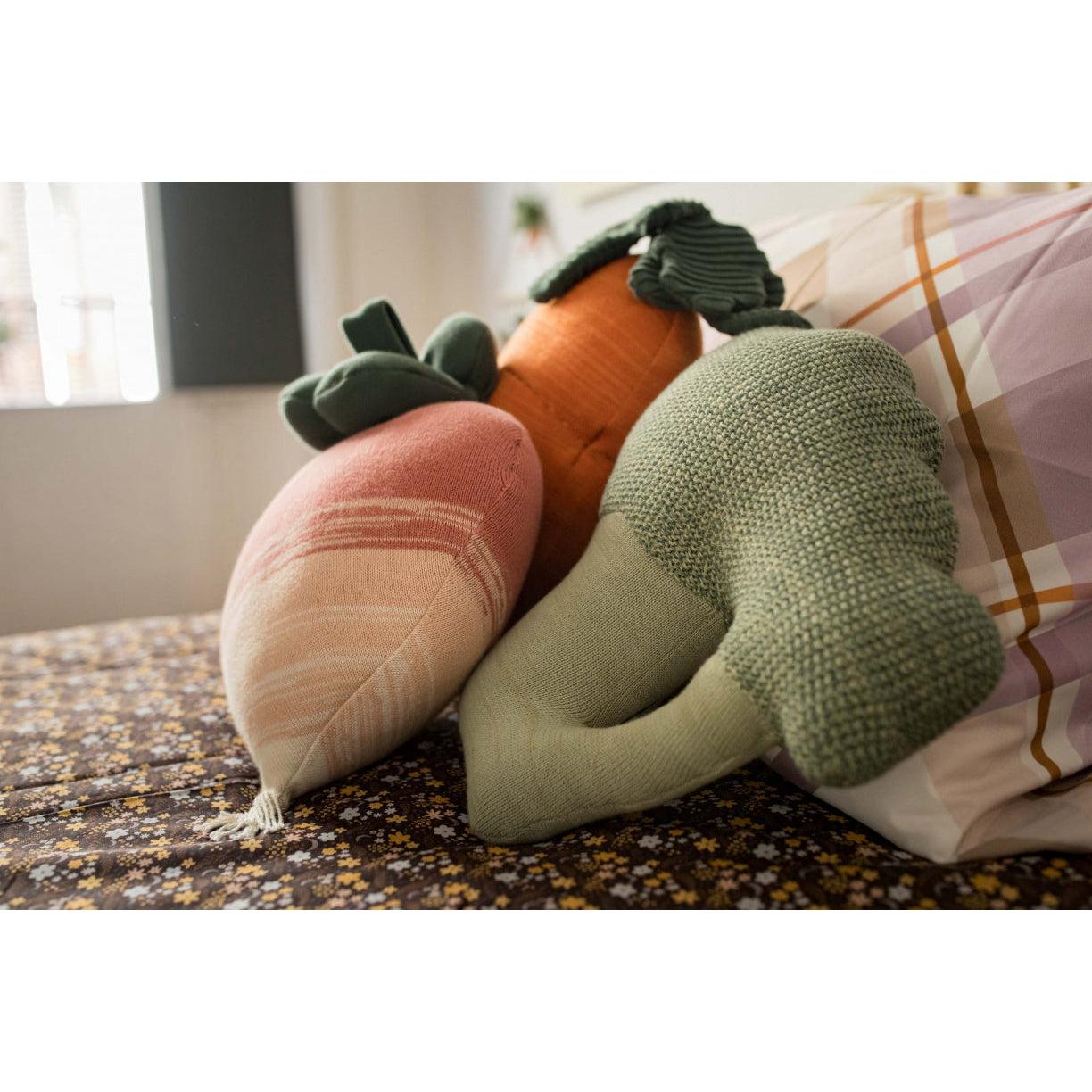 Rugs by Roo | Lorena Canals Oli & Carol Brucy the Broccoli Knitted Cushion-SC-BRUCY