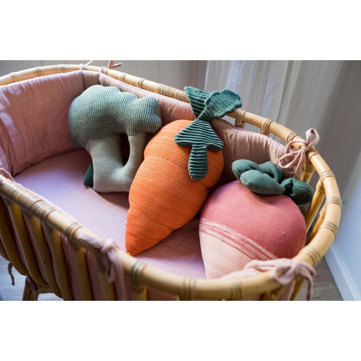 Lorena Canals Oli & Carol Cathy the Carrot Knitted Cushion