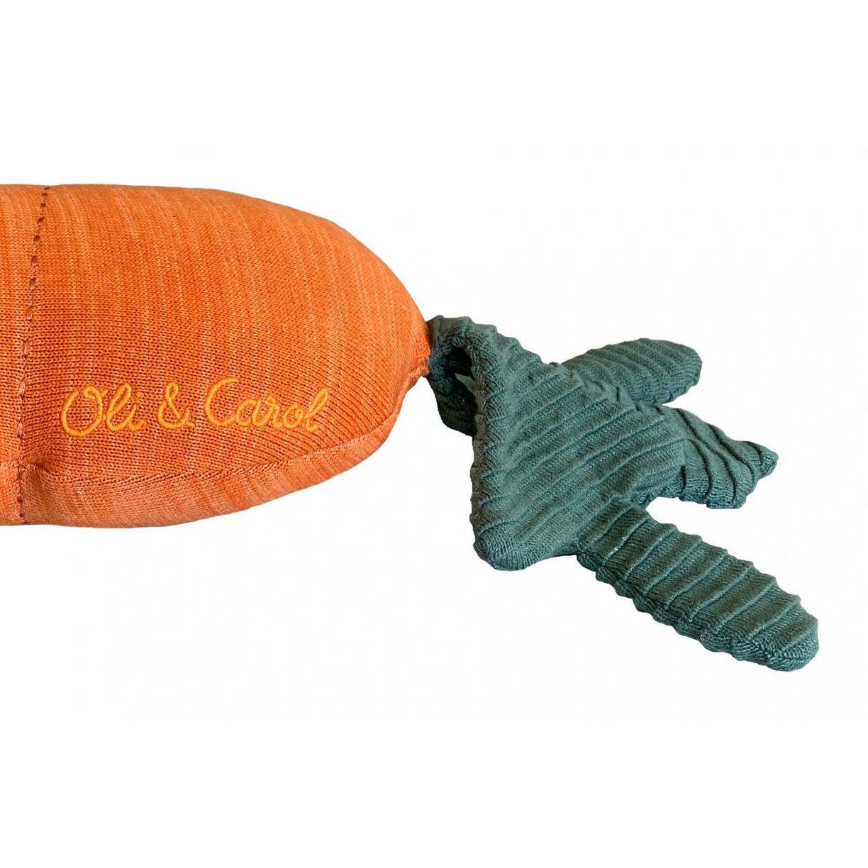 Rugs by Roo | Lorena Canals Oli & Carol Cathy the Carrot Knitted Cushion-SC-CATHY