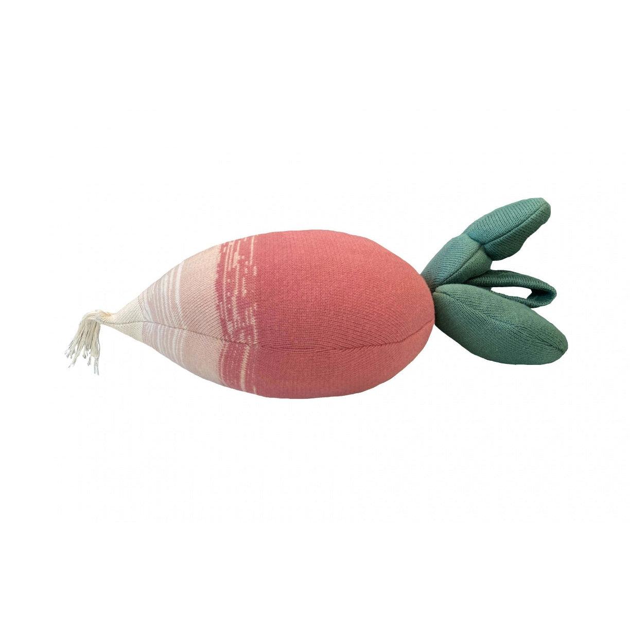 Rugs by Roo | Lorena Canals Oli & Carol Ramona the Radish Knitted Cushion-SC-RAMON