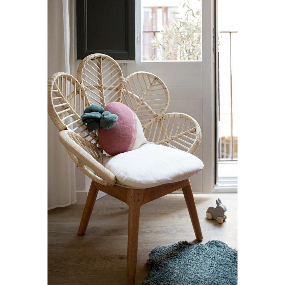 Rugs by Roo | Lorena Canals Oli & Carol Ramona the Radish Knitted Cushion-SC-RAMON