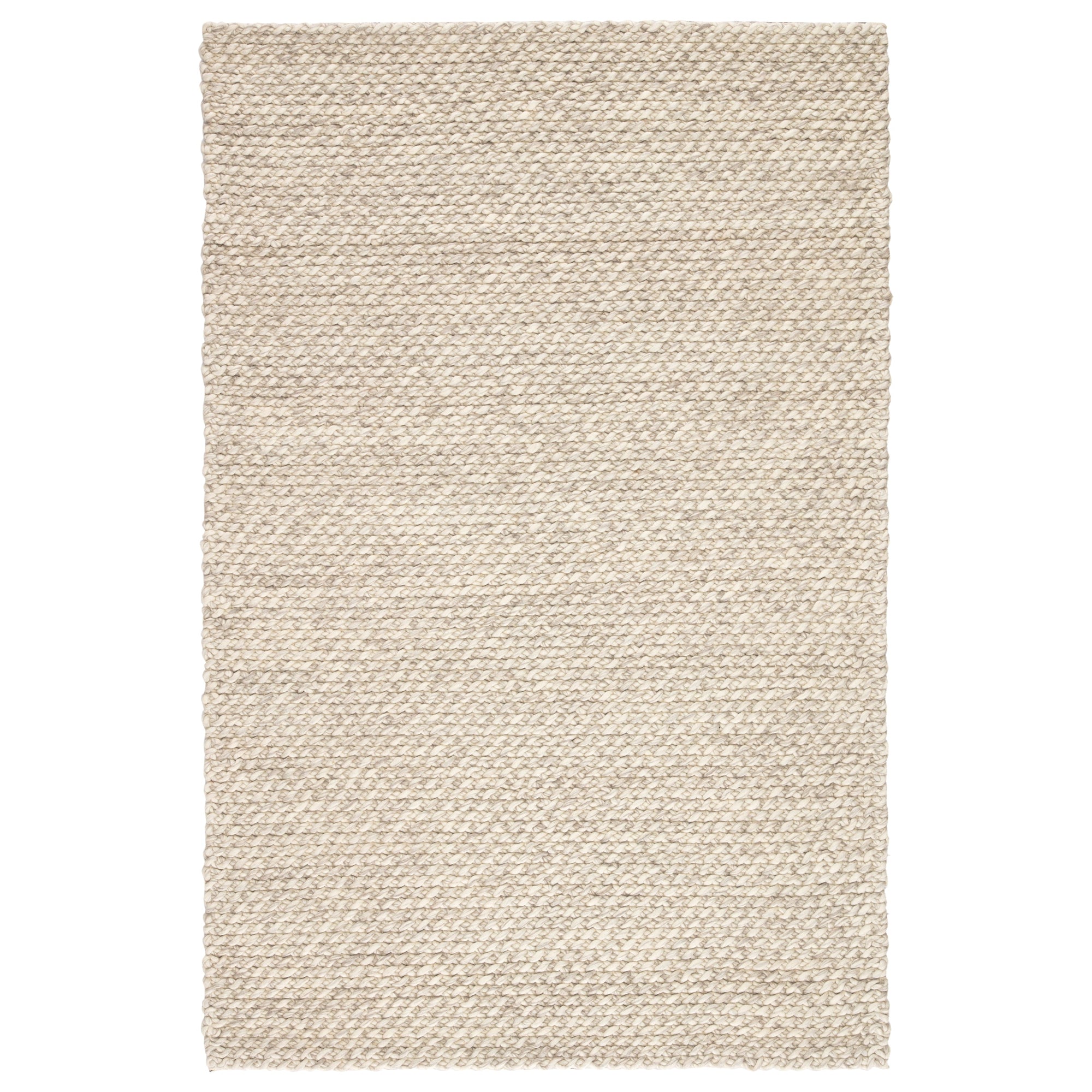 Rugs by Roo | Jaipur Living Alta Handmade Solid Gray White Area Rug-RUG108312