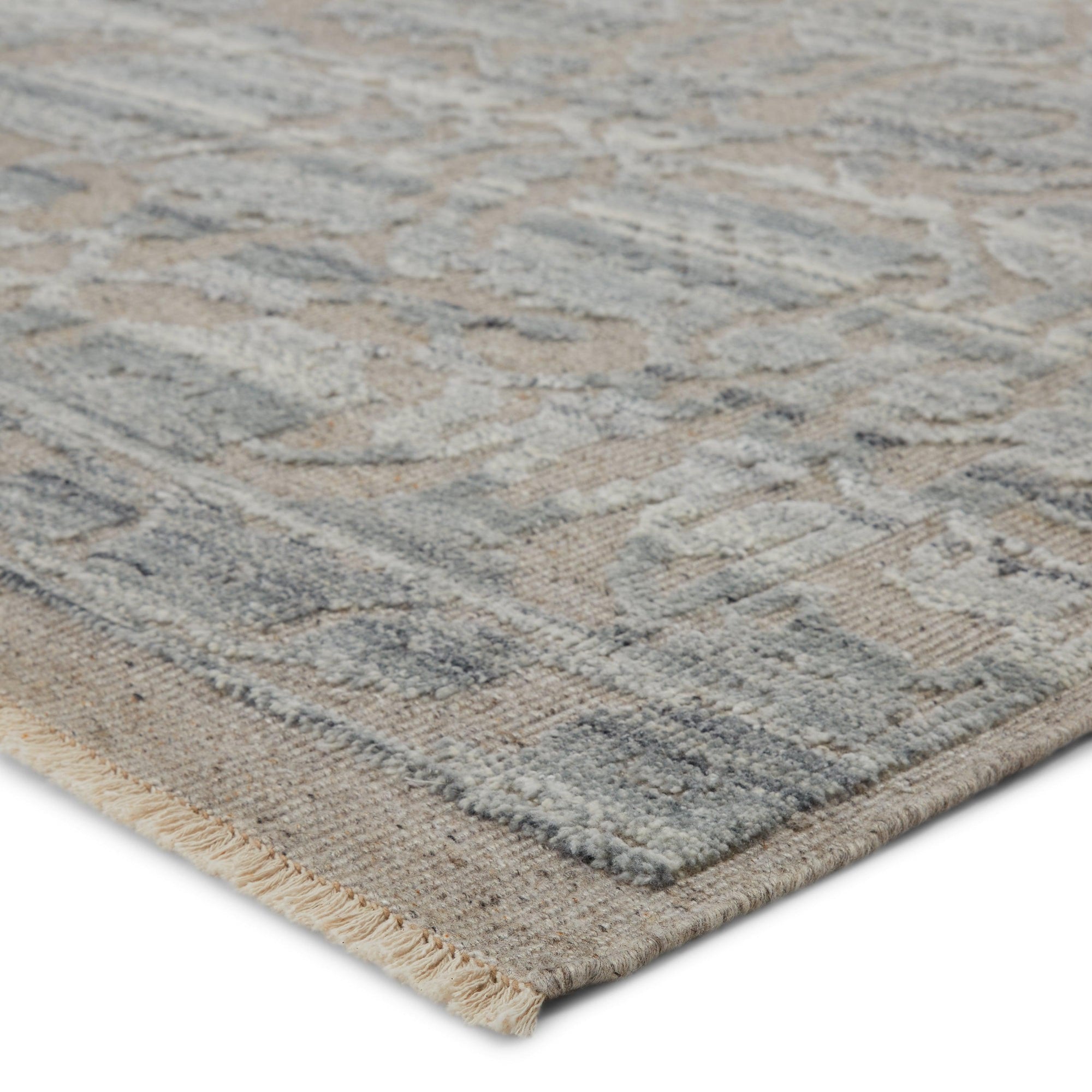 Rugs by Roo | Jaipur Living Pearson Hand-Knotted Floral Gray Taupe Area Rug-RUG146559