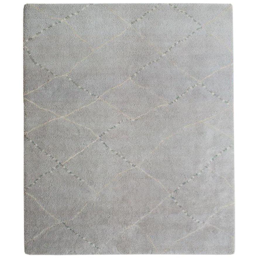 Rugs by Roo | Organic Weave Samuel Gray Wool Handknotted Rug-OW-SAMGRY-0508