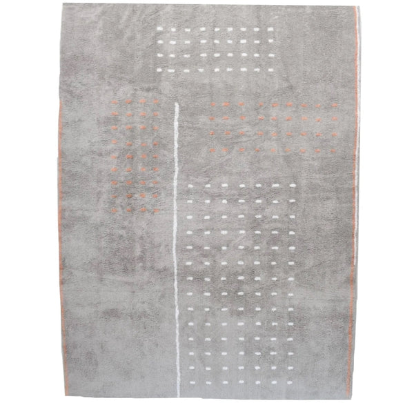 Oh Happy Home! Grid Grey Washable Cotton Area Rug Free Shipping - Rugs by  Roo