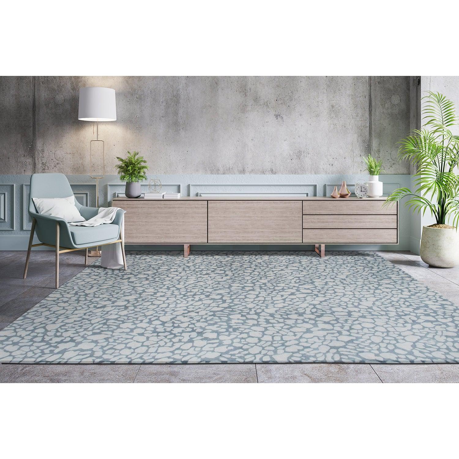 Lifestyle Floors Ivory Gabbro Hand-Braided Wool-Blend Rug