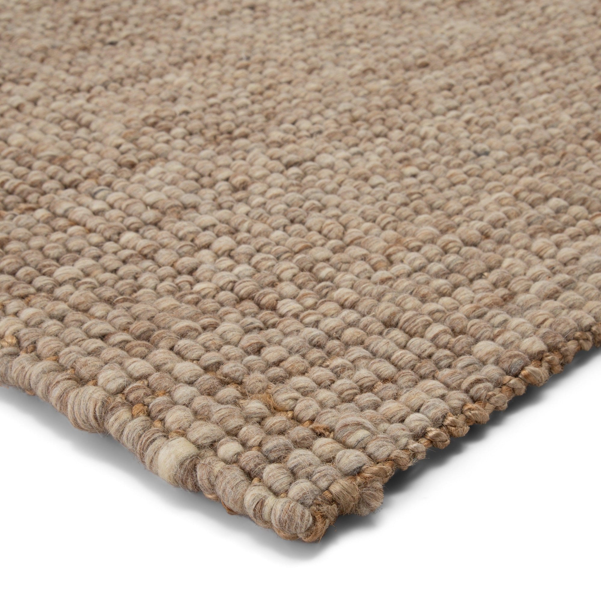 Rugs by Roo | Jaipur Living Oceana Natural Solid Light Gray Tan Area Rug-RUG145819