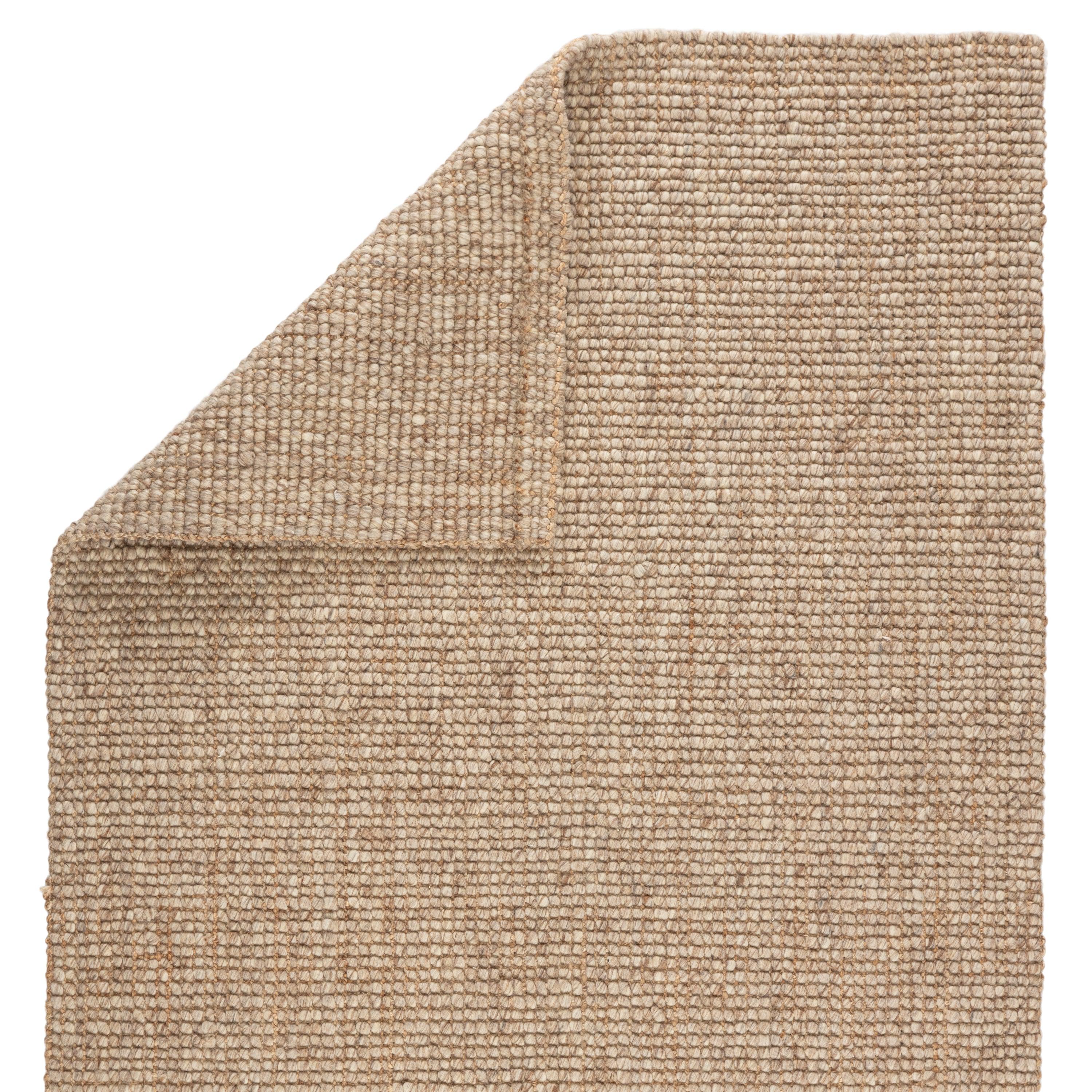 Rugs by Roo | Jaipur Living Oceana Natural Solid Light Gray Tan Area Rug-RUG145819