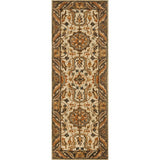 Rugs by Roo Loloi Victoria Ivory Dk Taupe Area Rug in size 2' 6" x 7' 6"