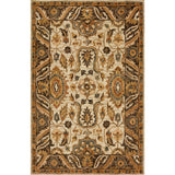 Rugs by Roo Loloi Victoria Ivory Dk Taupe Area Rug in size 18" x 18" Sample