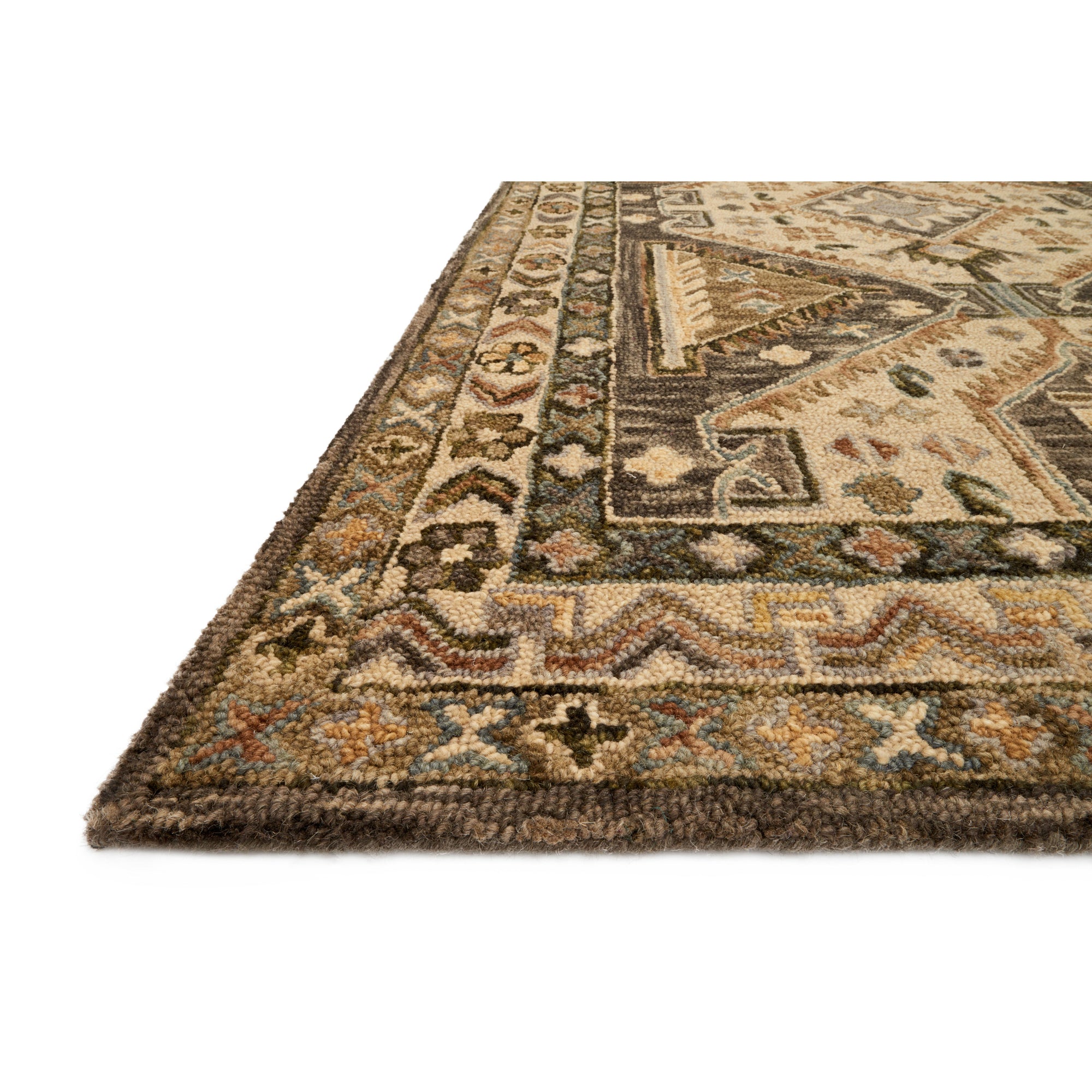 Rugs by Roo Loloi Victoria Walnut Beige Area Rug in size 18" x 18" Sample