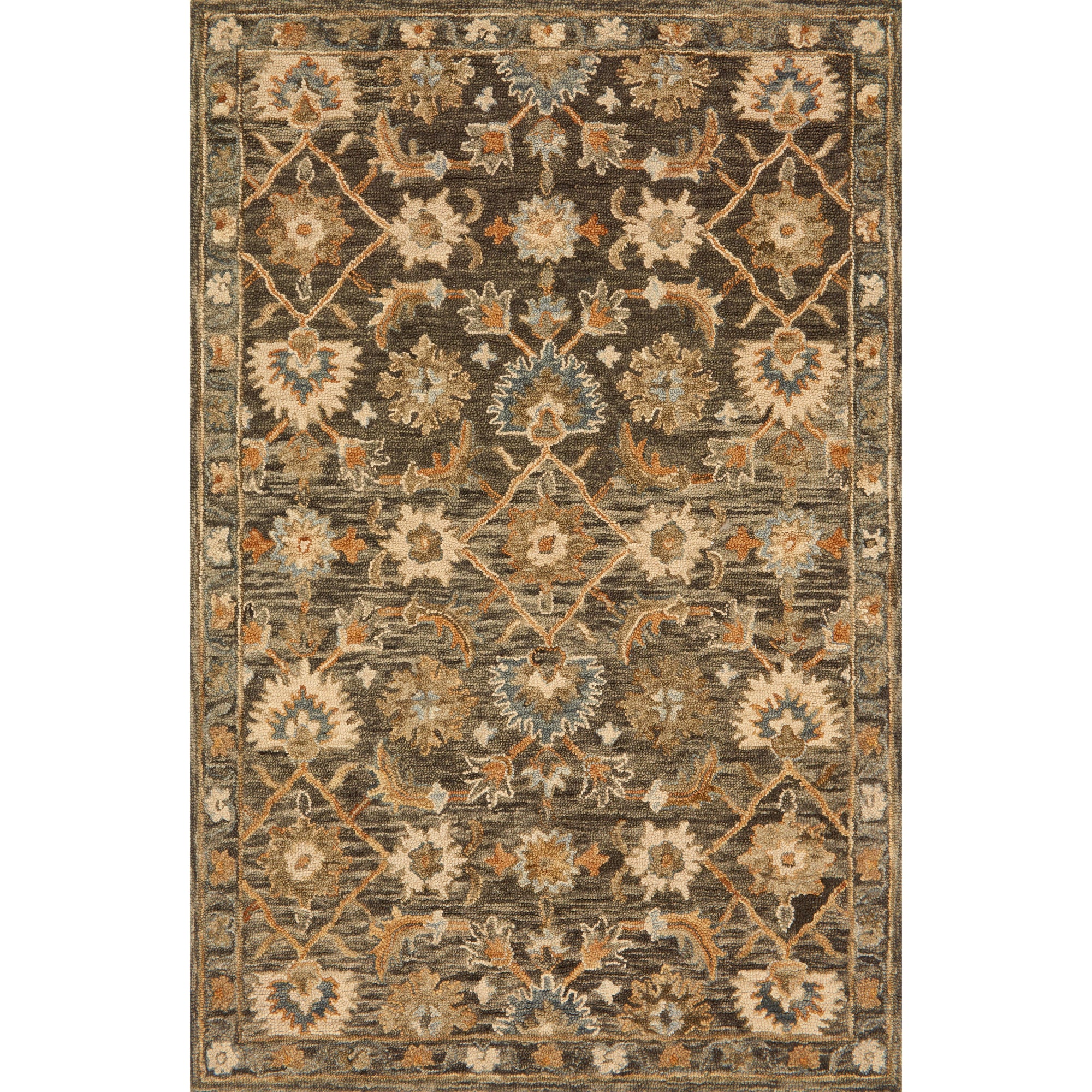 Rugs by Roo Loloi Victoria Dk Taupe Multi Area Rug in size 18" x 18" Sample