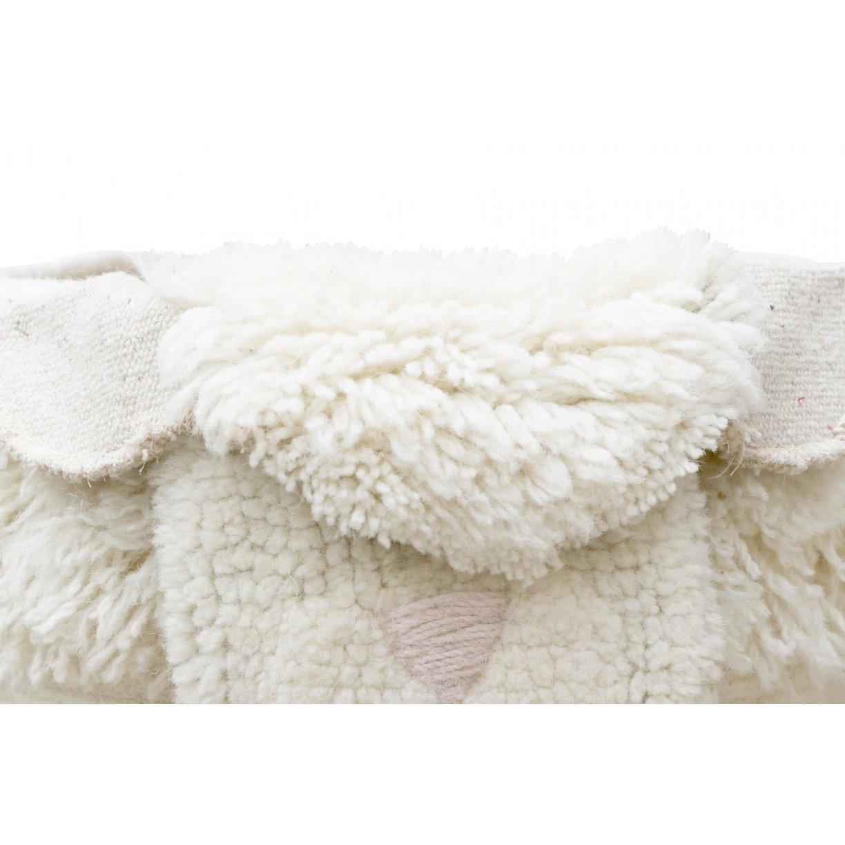 Rugs by Roo | Lorena Canals Pink Nose Sheep Woolable Basket-WO-BSK-NOSE