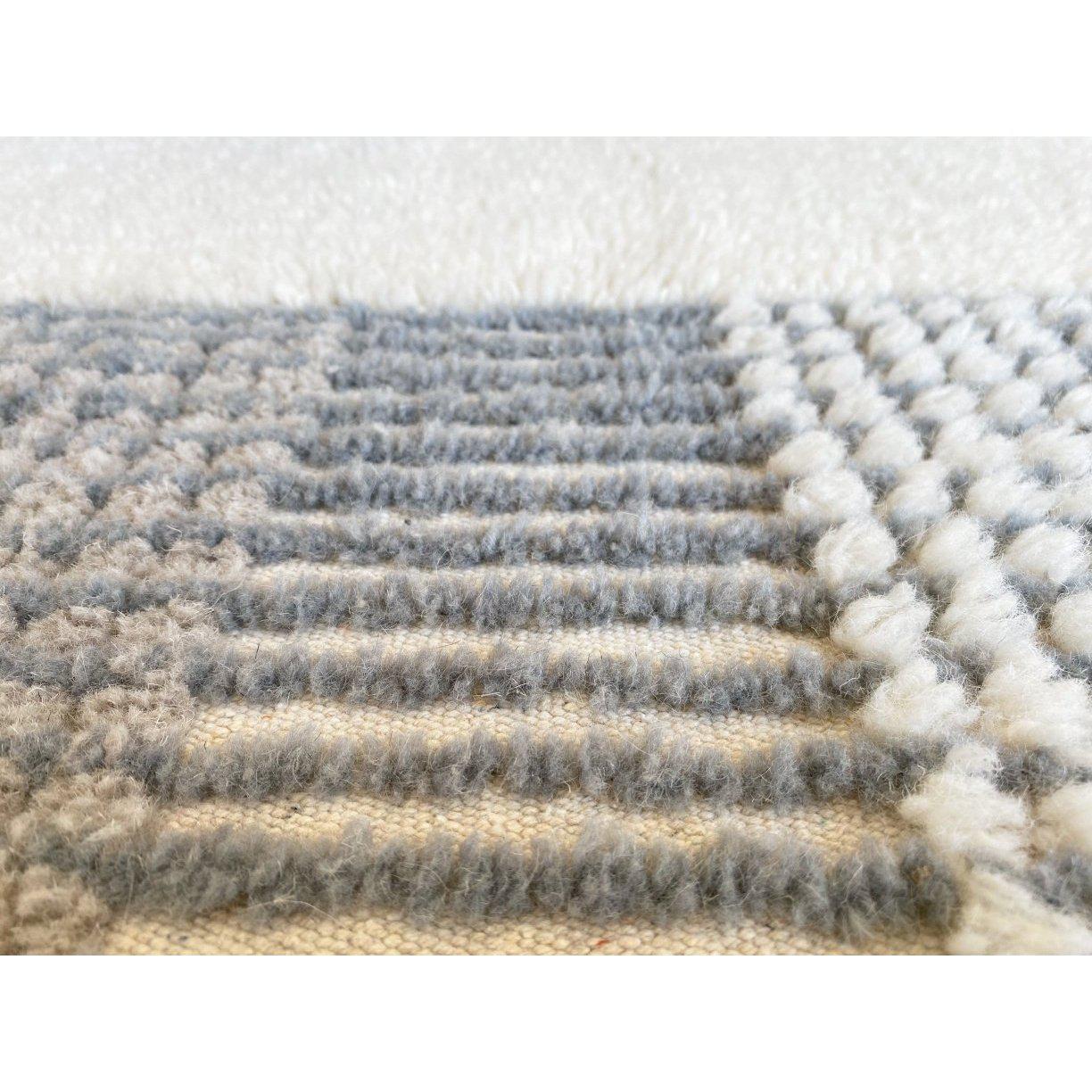 Rugs by Roo | Lorena Canals Koa Smoke Blue Woolable Area Rug-WO-KAIA-BL