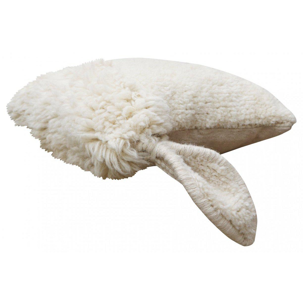 Rugs by Roo | Lorena Canals Pink Nose Sheep Woolable Cushion-WO-SC-NOSE