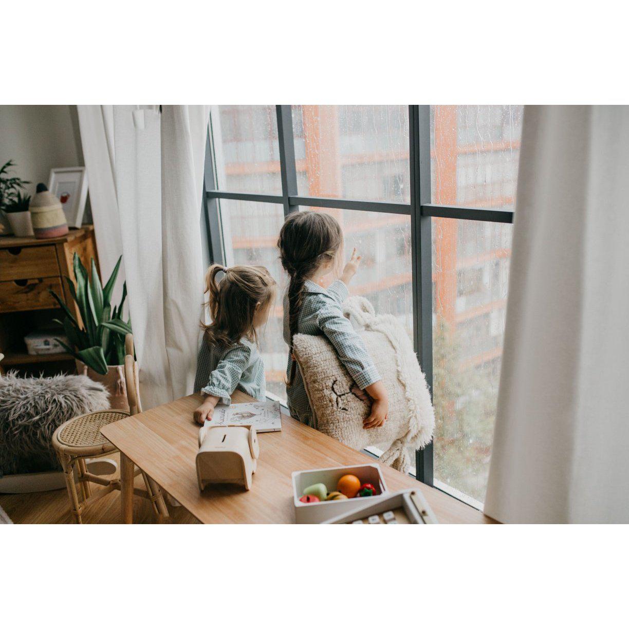 Rugs by Roo | Lorena Canals Pink Nose Sheep Woolable Cushion-WO-SC-NOSE