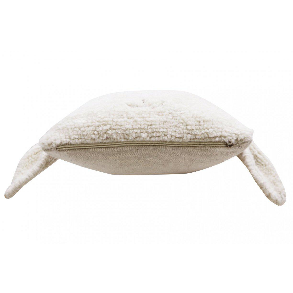 Rugs by Roo | Lorena Canals Pink Nose Sheep Woolable Cushion-WO-SC-NOSE