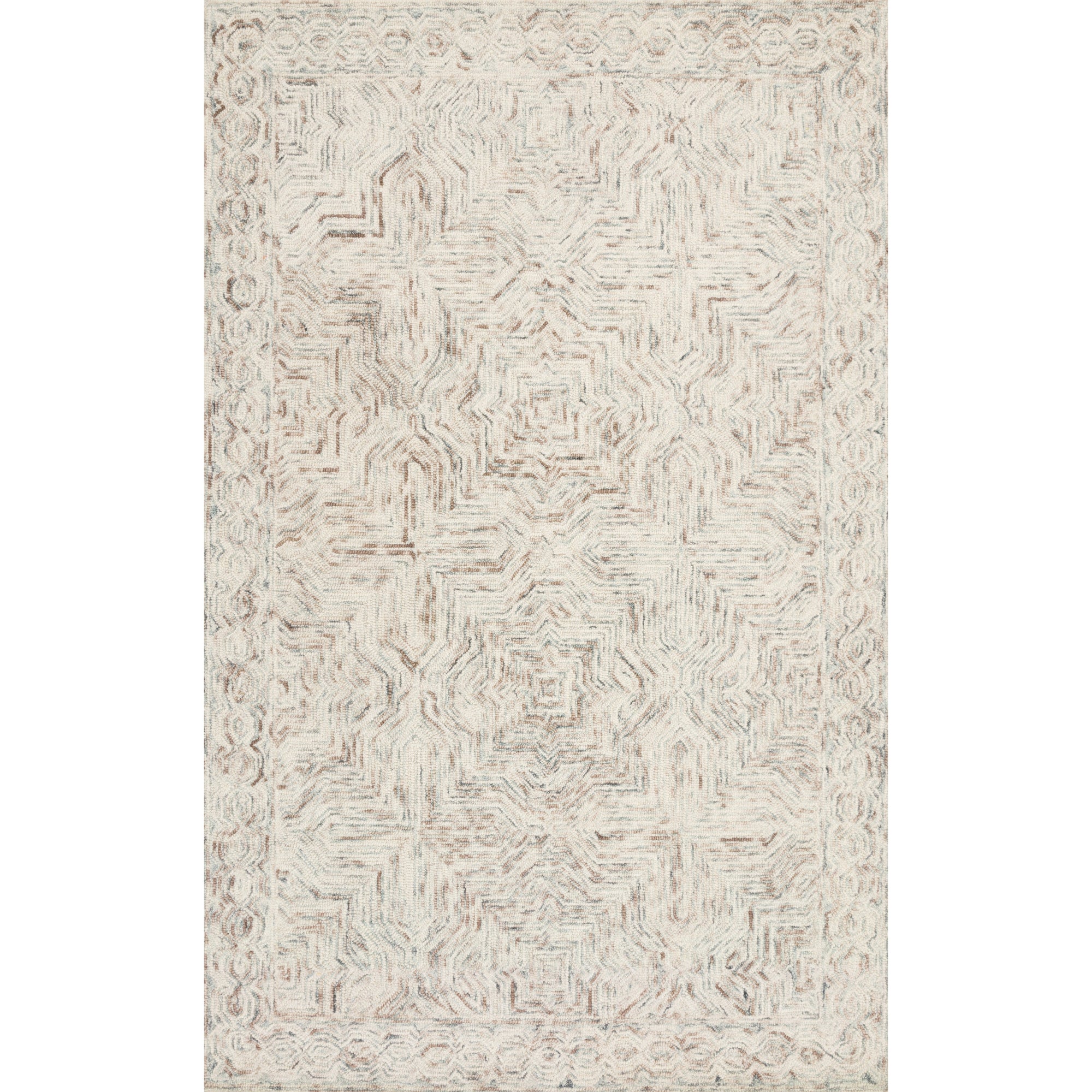 Rugs by Roo Loloi Ziva Neutral Area Rug in size 18" x 18" Sample