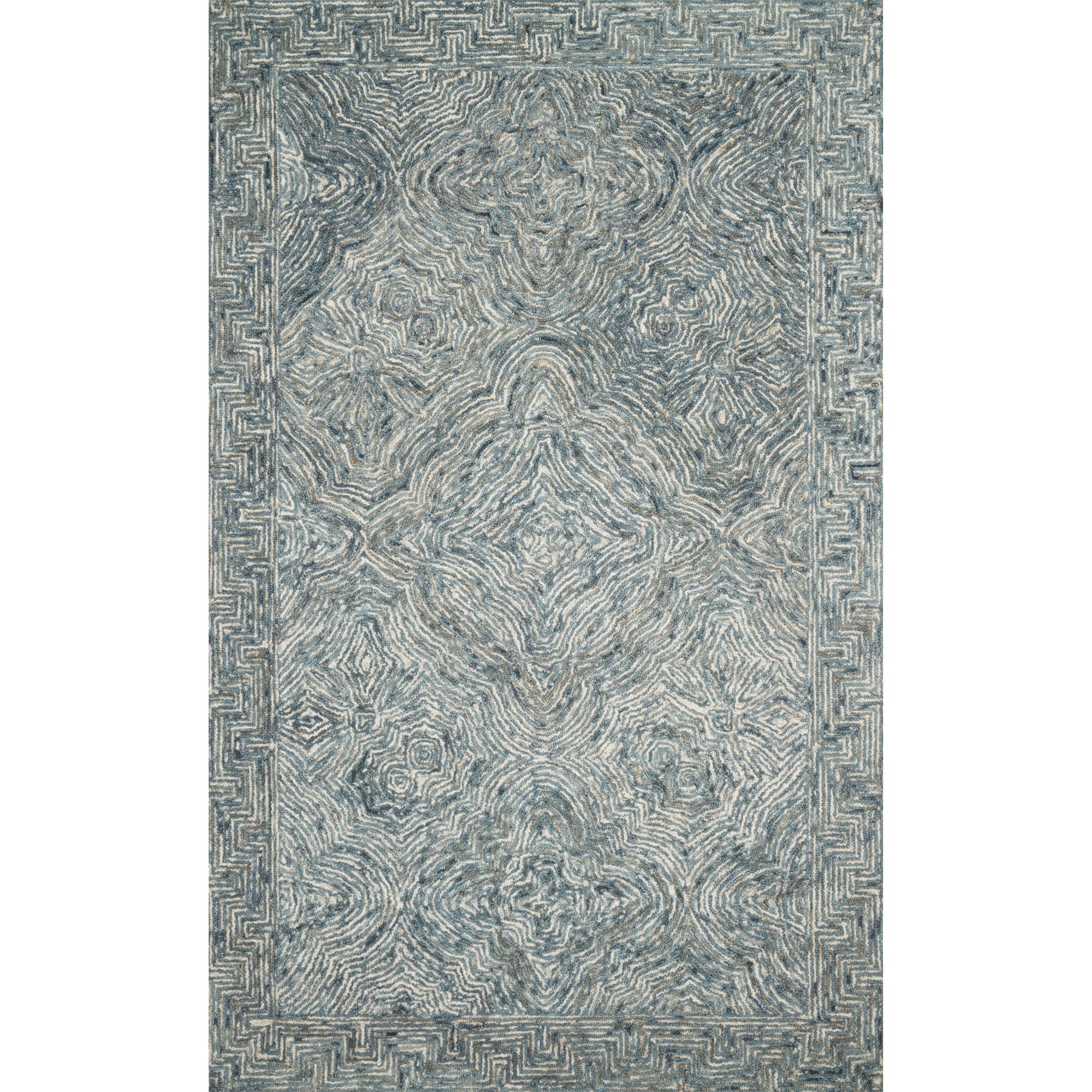 Rugs by Roo Loloi Ziva Denim Area Rug in size 18" x 18" Sample