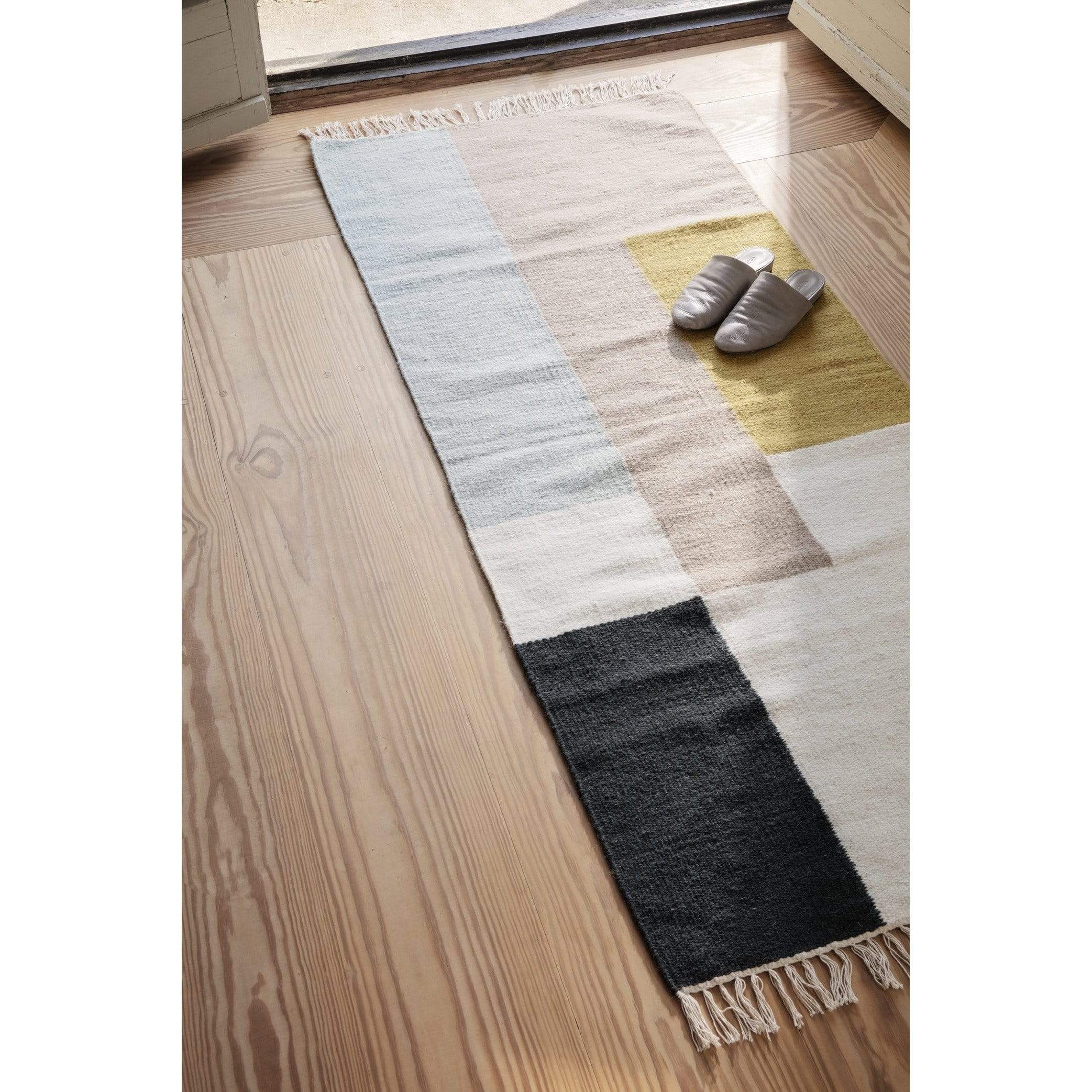ferm LIVING Kelim Squares Area Rug 31"x55", 55"x79" Wool/Cotton