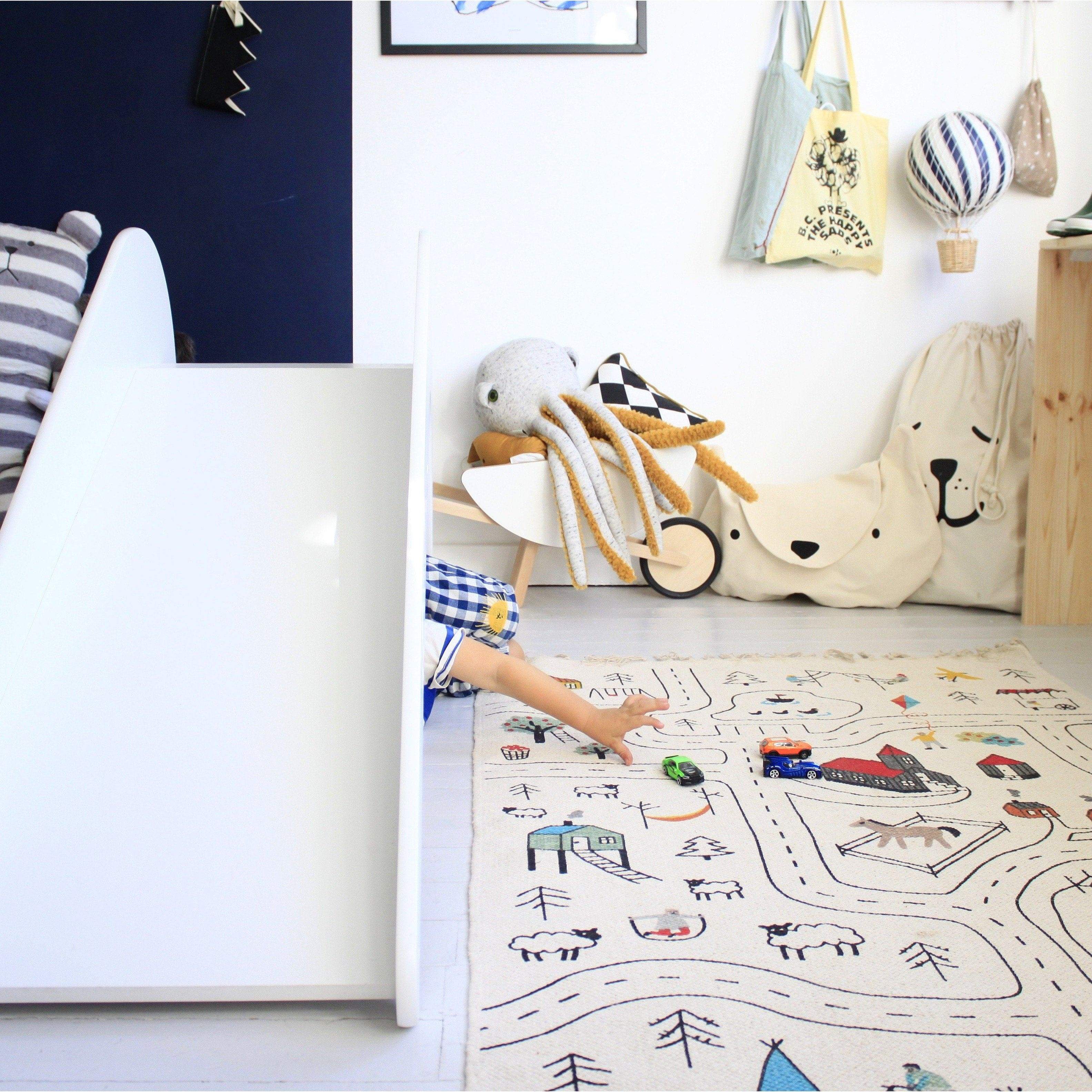 Rugs by Roo | Handwoven Nursery Play Rug - Natural Material