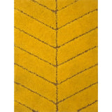 Point de Hongrie Hand Tufted Mustard Yellow Area Rug