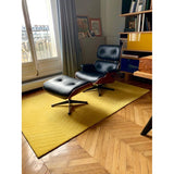 Point de Hongrie Hand Tufted Mustard Yellow Area Rug