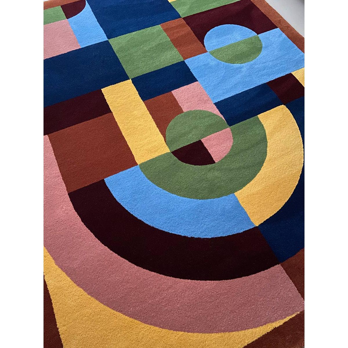 Rugs by Roo | Little Cabari Tapis Sonia Multi Color Area Rug-TA-TUF-140X175-SON-RAI