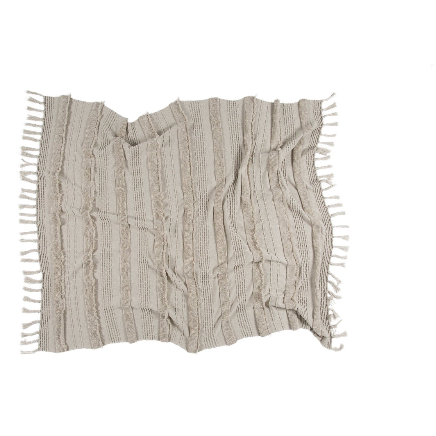 Rugs by Roo | Lorena Canals Air Dune White Knitted Blanket-BLC-AIR-DWH