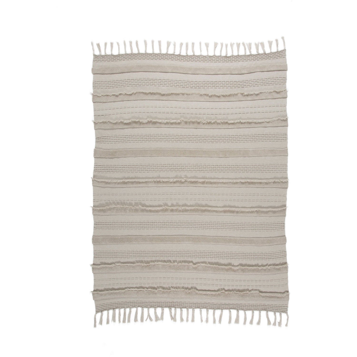 Air Dune White Knitted Blanket
