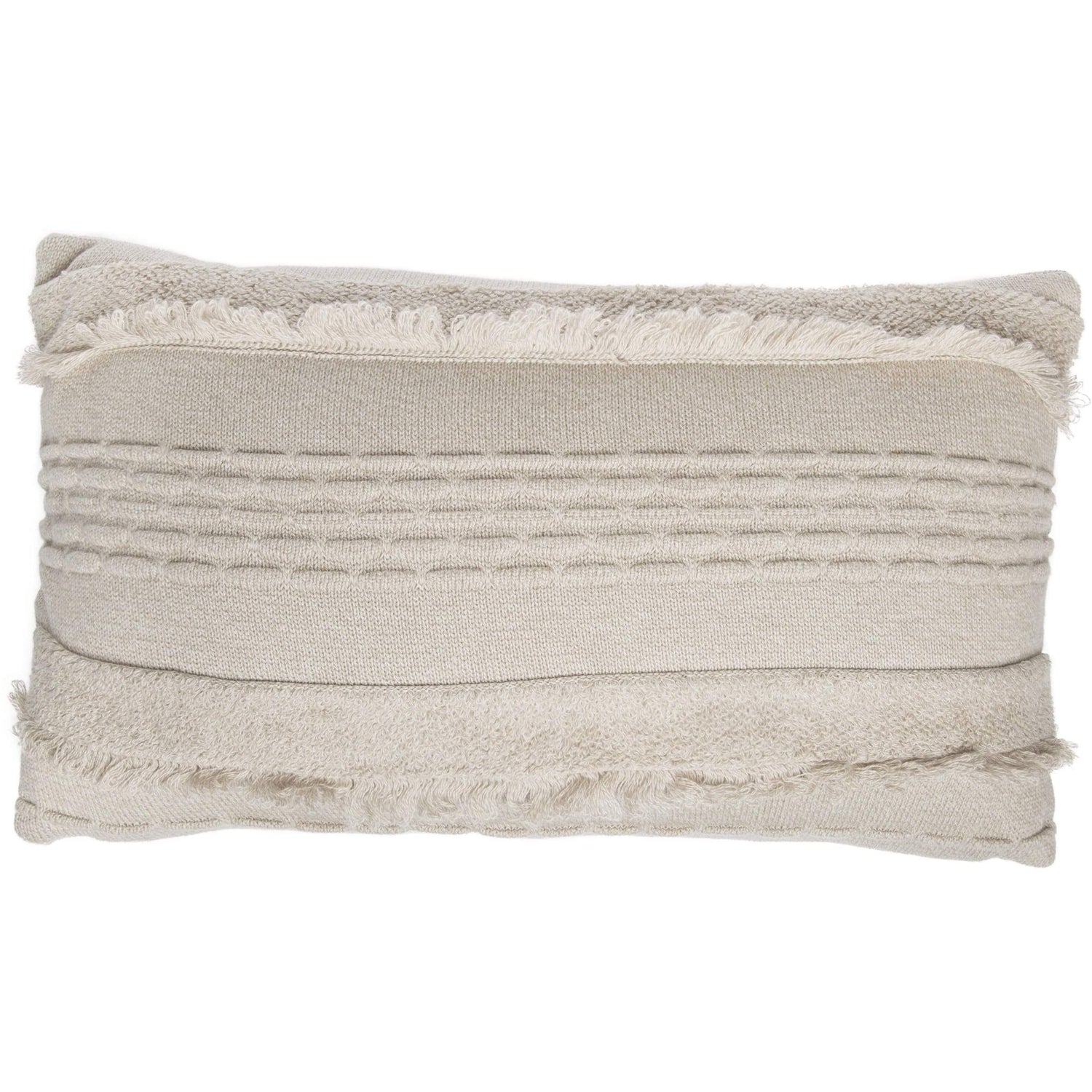 Rugs by Roo | Lorena Canals Air Dune White Knitted Cushion-SC-AIR-DWH