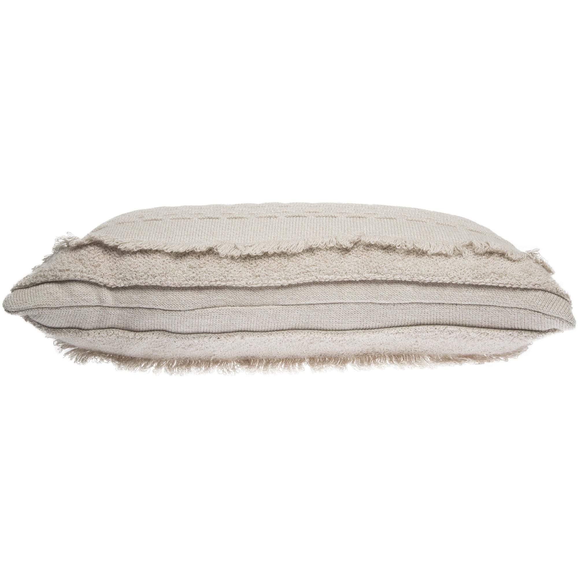Rugs by Roo | Lorena Canals Air Dune White Knitted Cushion-SC-AIR-DWH
