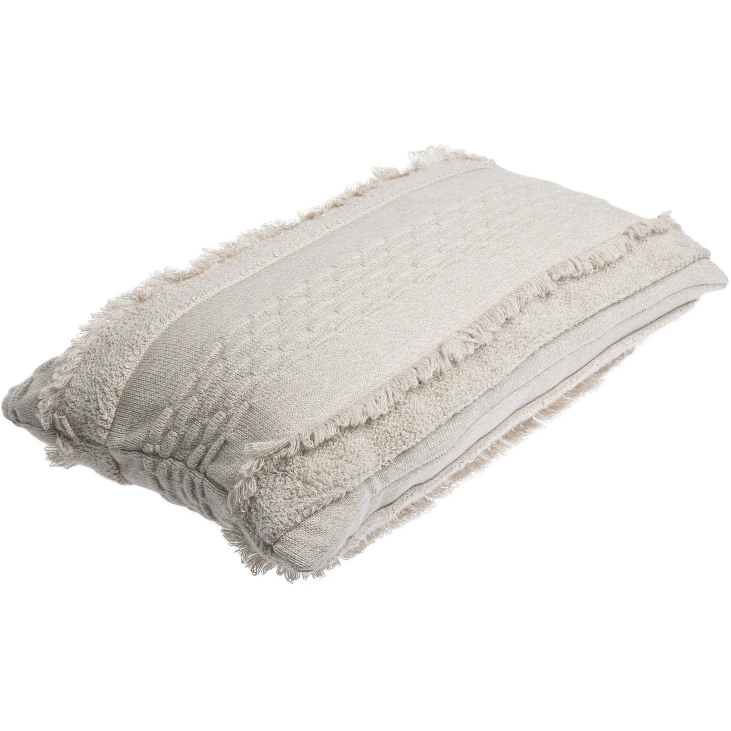 Rugs by Roo | Lorena Canals Air Dune White Knitted Cushion-SC-AIR-DWH