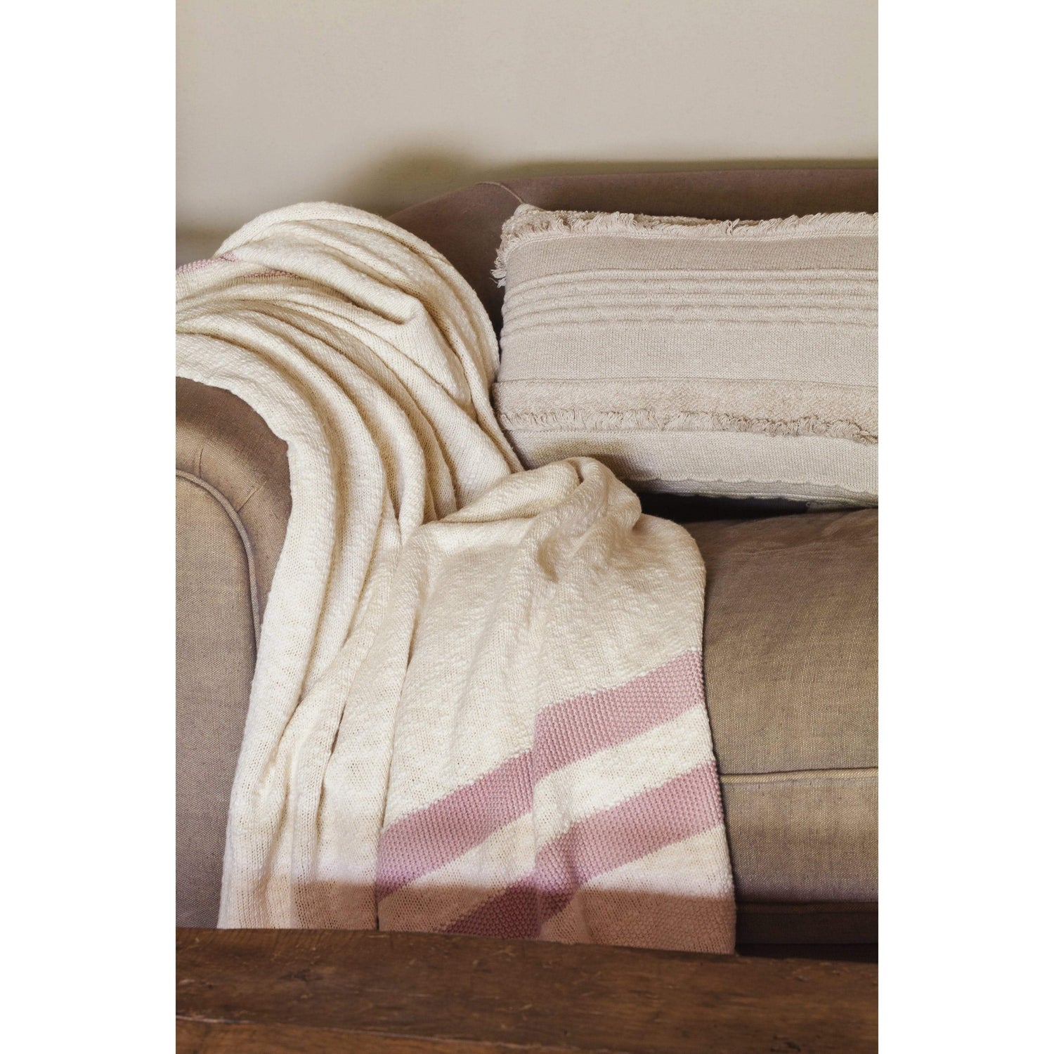 Rugs by Roo | Lorena Canals Air Dune White Knitted Cushion-SC-AIR-DWH