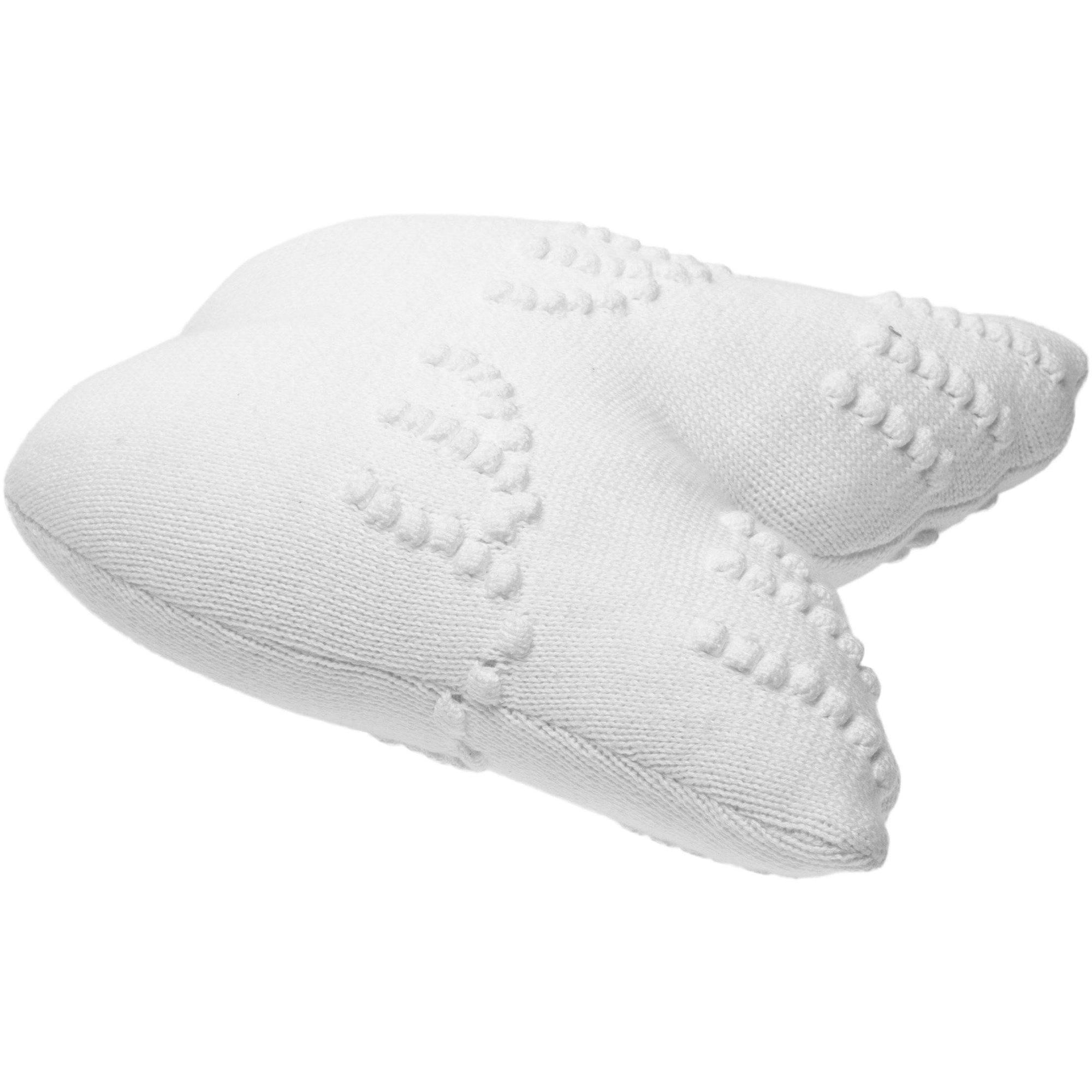 Rugs by Roo | Lorena Canals Angel Wings Knitted White Cushion-SC-ANGELWING
