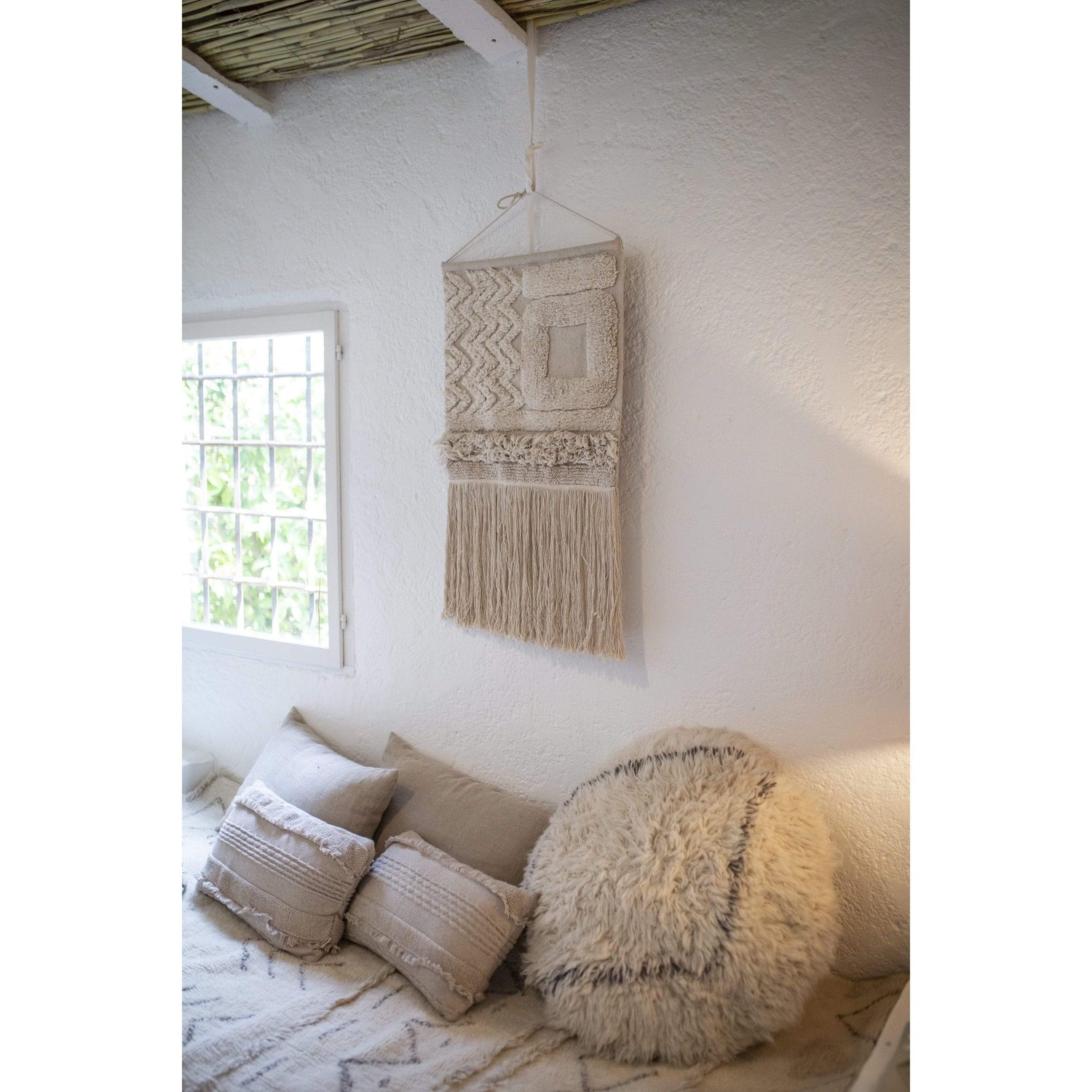 Rugs by Roo | Lorena Canals Berber Soul Wool Washable Pouffe-WO-P-BERB