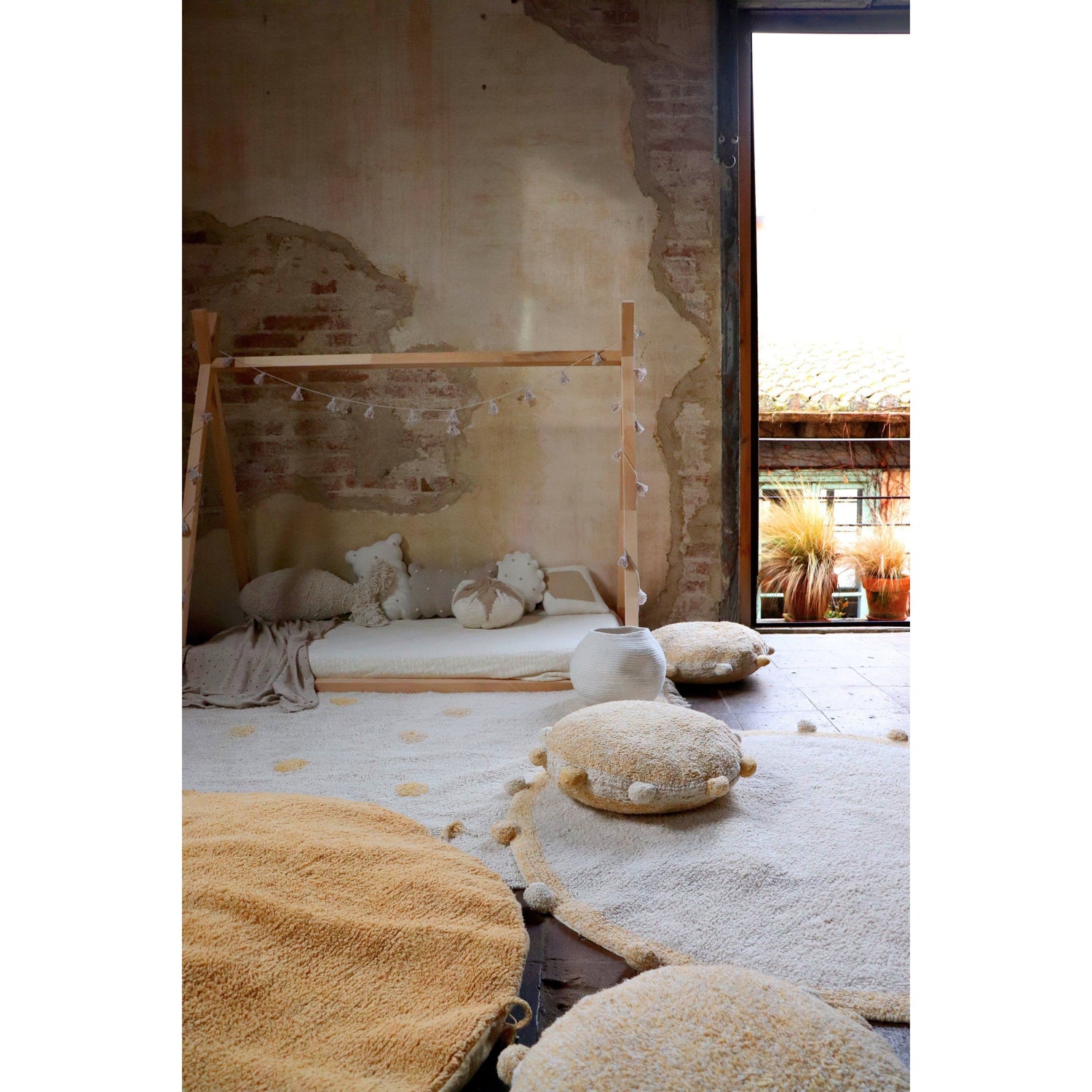 Rugs by Roo | Lorena Canals Bubbly Honey Floor Cushion-SC-BUB-HNY