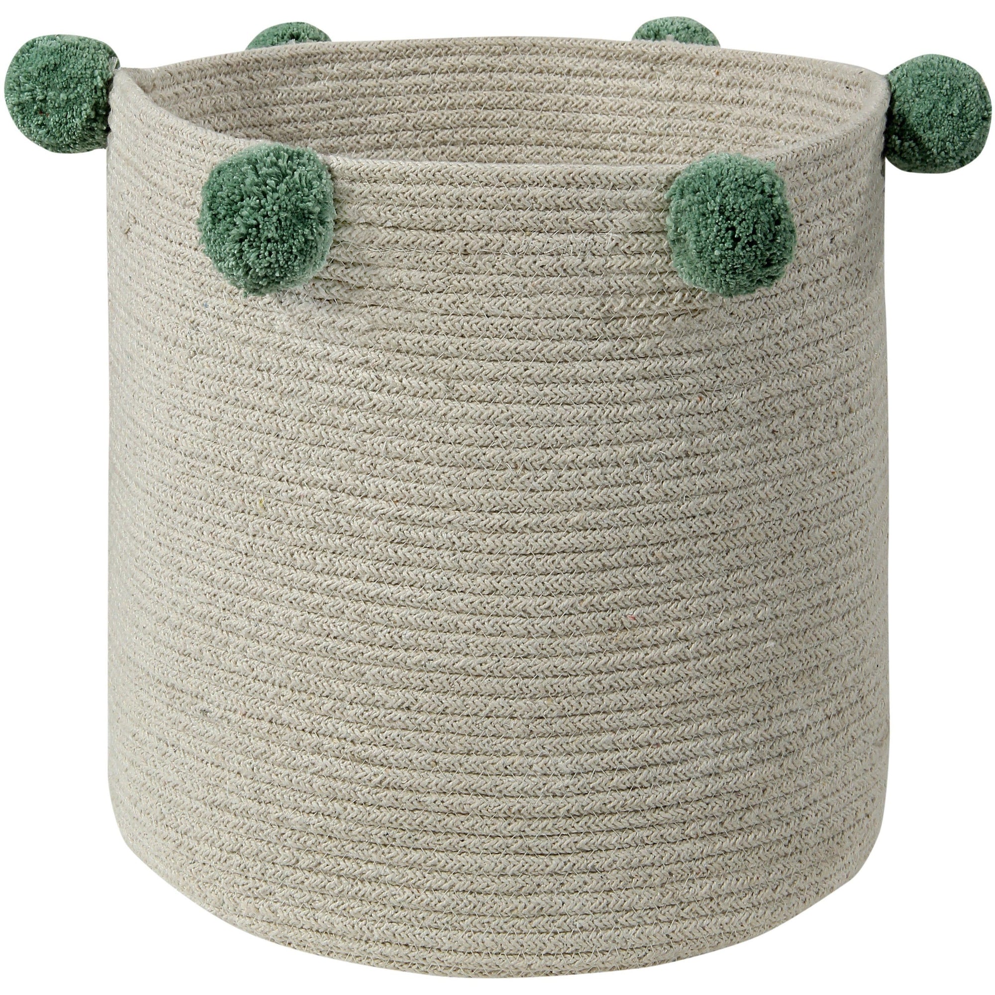 Rugs by Roo | Lorena Canals Bubbly Natural Green Basket-BSK-NAT-GREEN