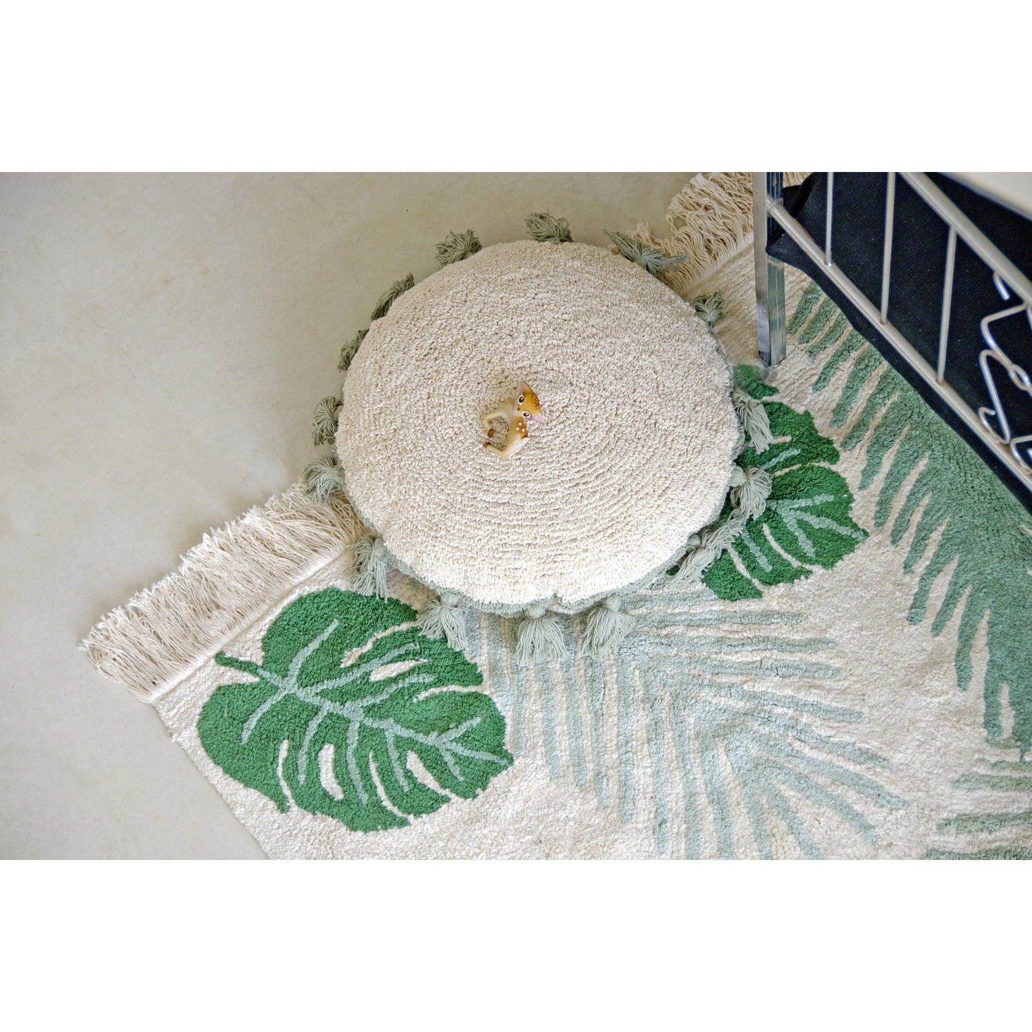 Rugs by Roo | Lorena Canals Circle Green Cushion-SC-CIRCLE-GR