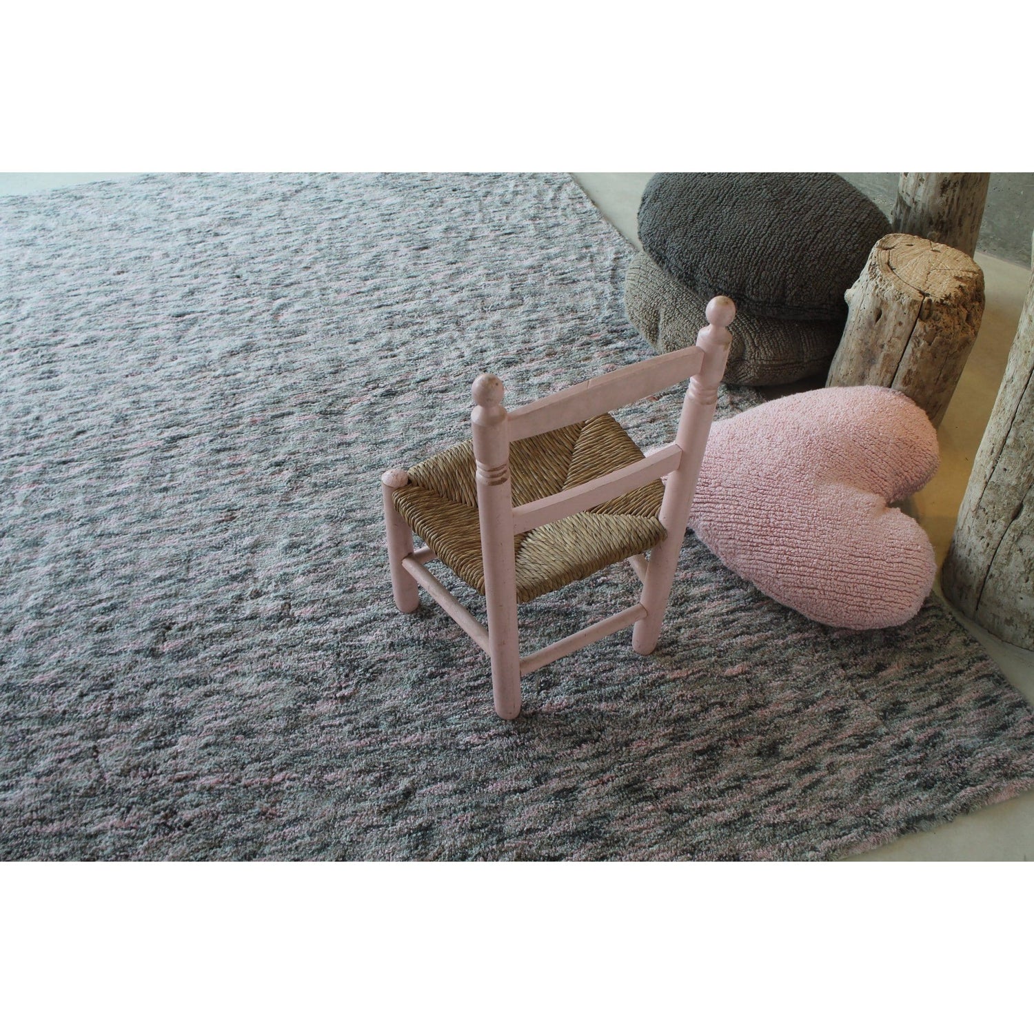 Rugs by Roo | Lorena Canals Heart Pink Cushion-SC-HE-PK