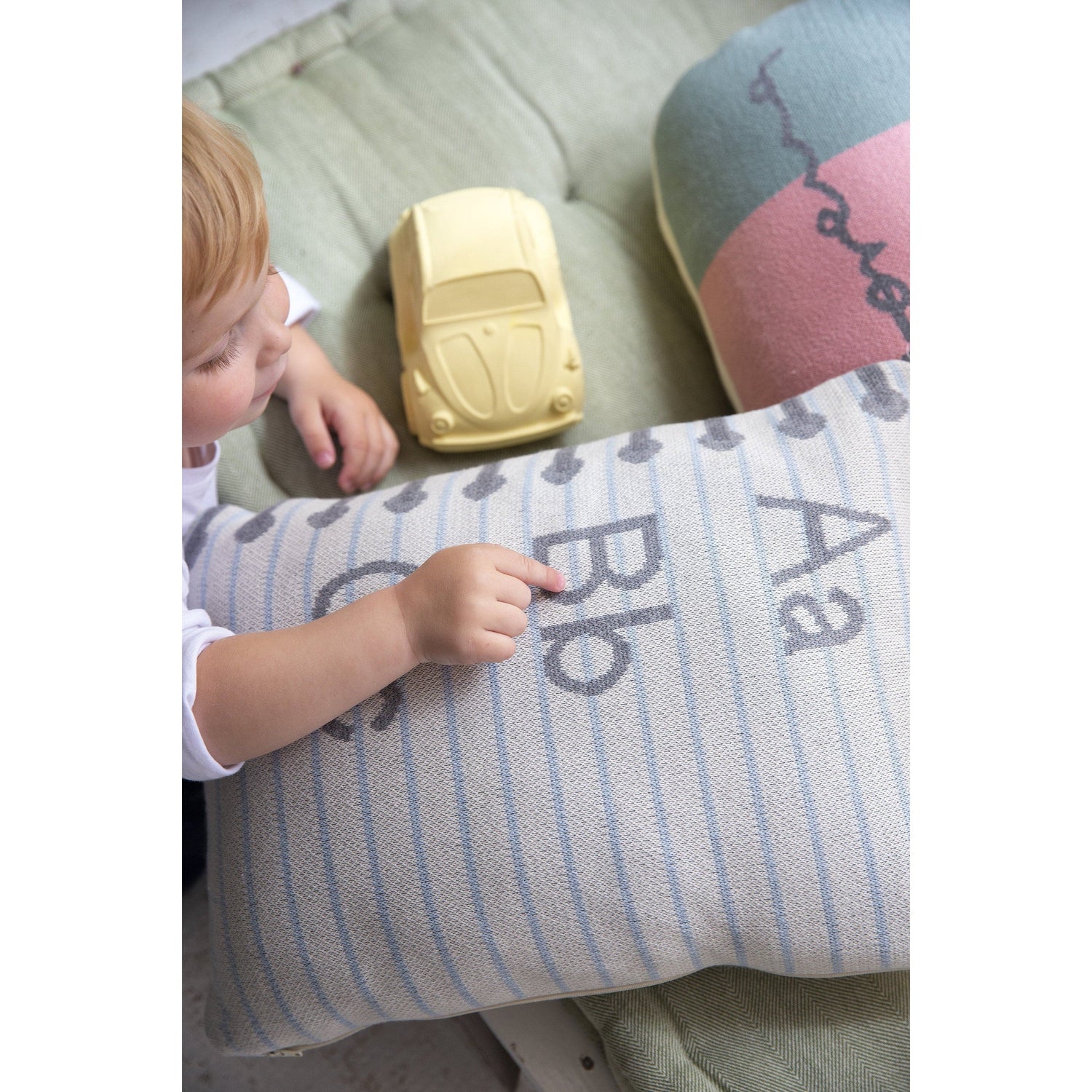 Rugs by Roo | Lorena Canals Notebook Knitted Cushion-SC-NOTEBOOK