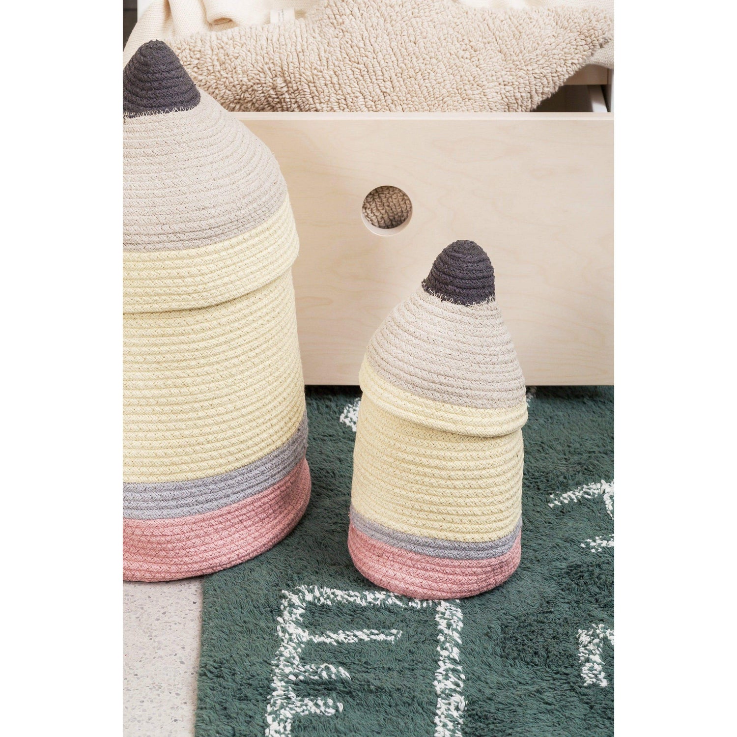 Rugs by Roo | Lorena Canals Pencil Small Basket-BSK-PENCIL-S
