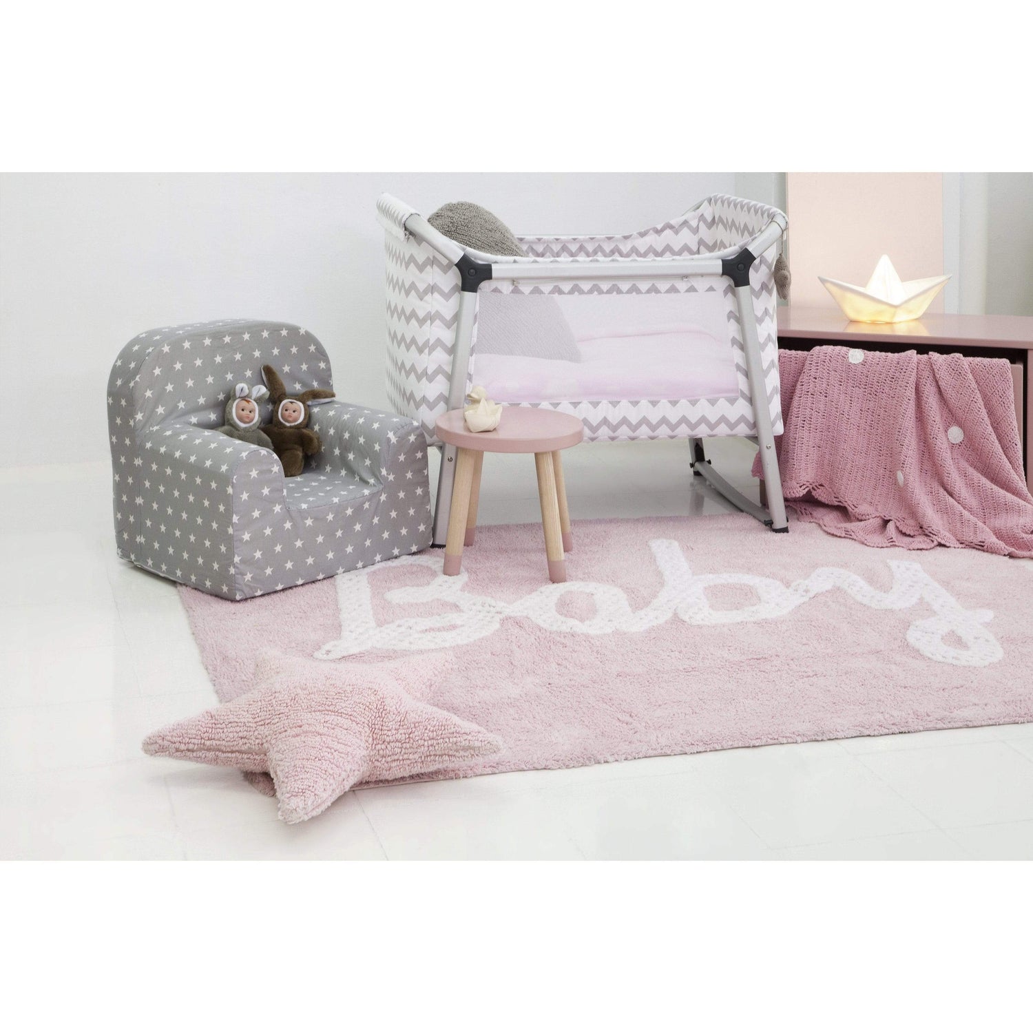 Rugs by Roo | Lorena Canals Star Pink Cushion-SC-ST-PK