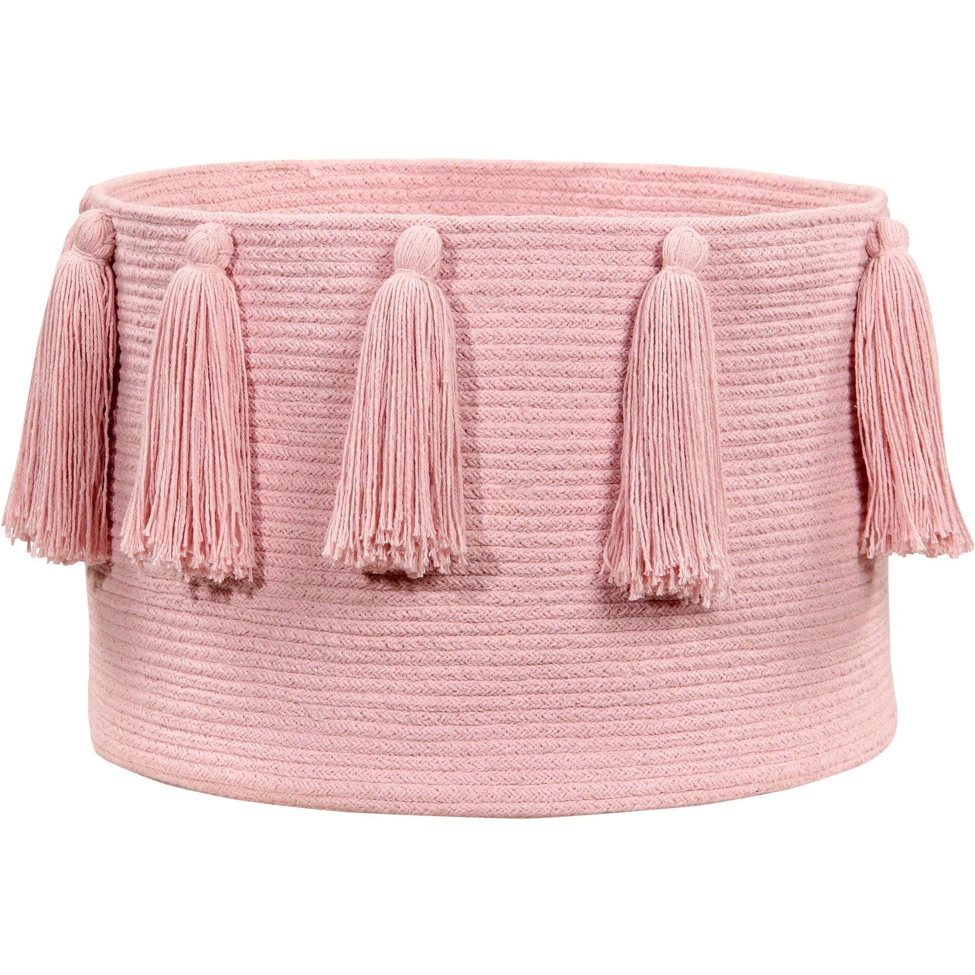 Rugs by Roo | Lorena Canals Tassels Pink Basket-BSK-TAS-PK
