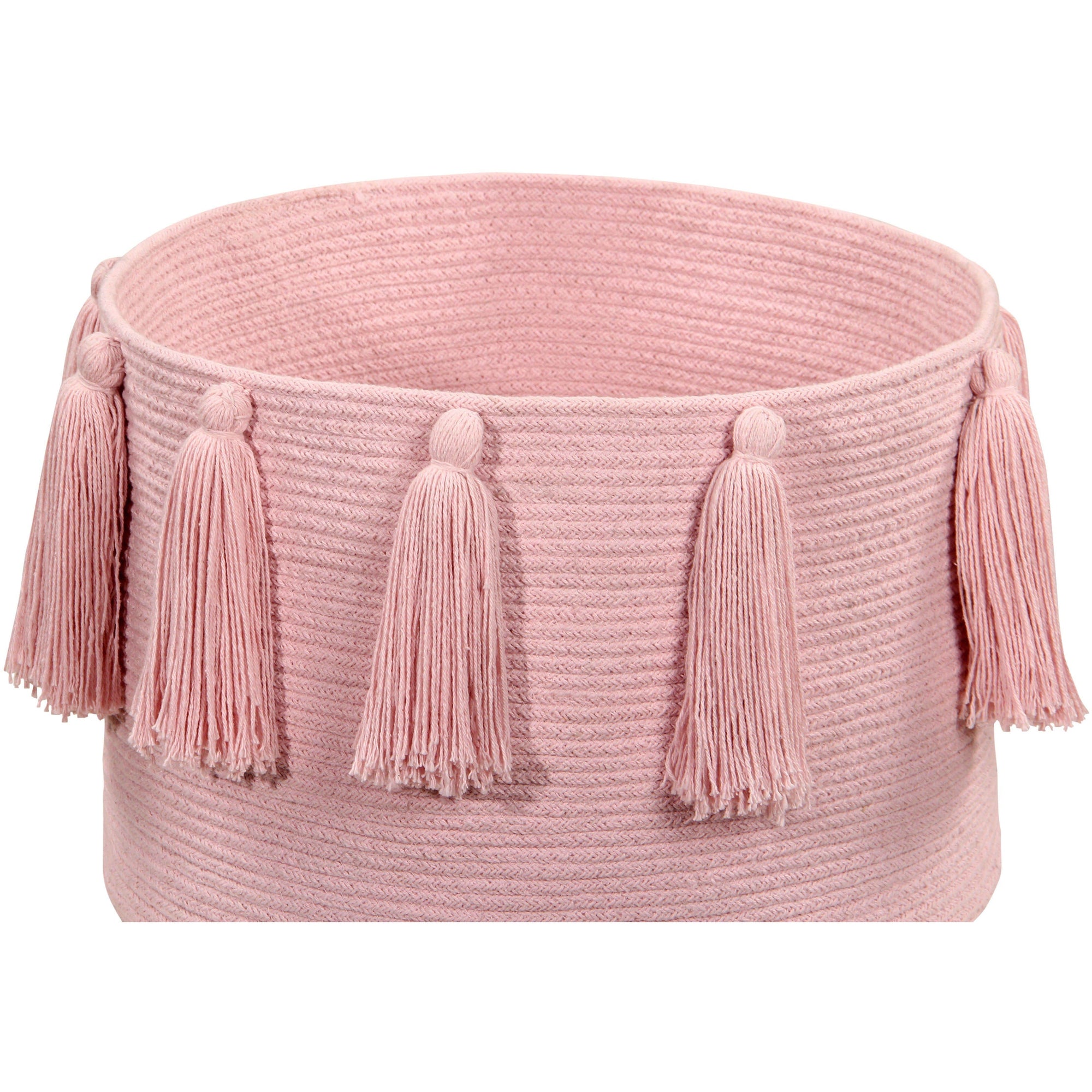 Rugs by Roo | Lorena Canals Tassels Pink Basket-BSK-TAS-PK