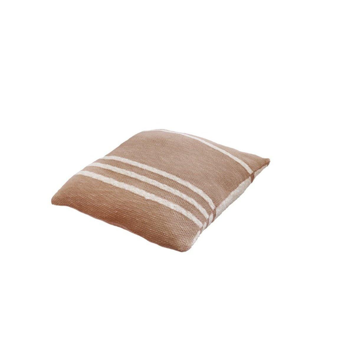 Rugs by Roo | Lorena Canals Duetto Powder Natural Knitted Cushion-SC-DUETTO-POW