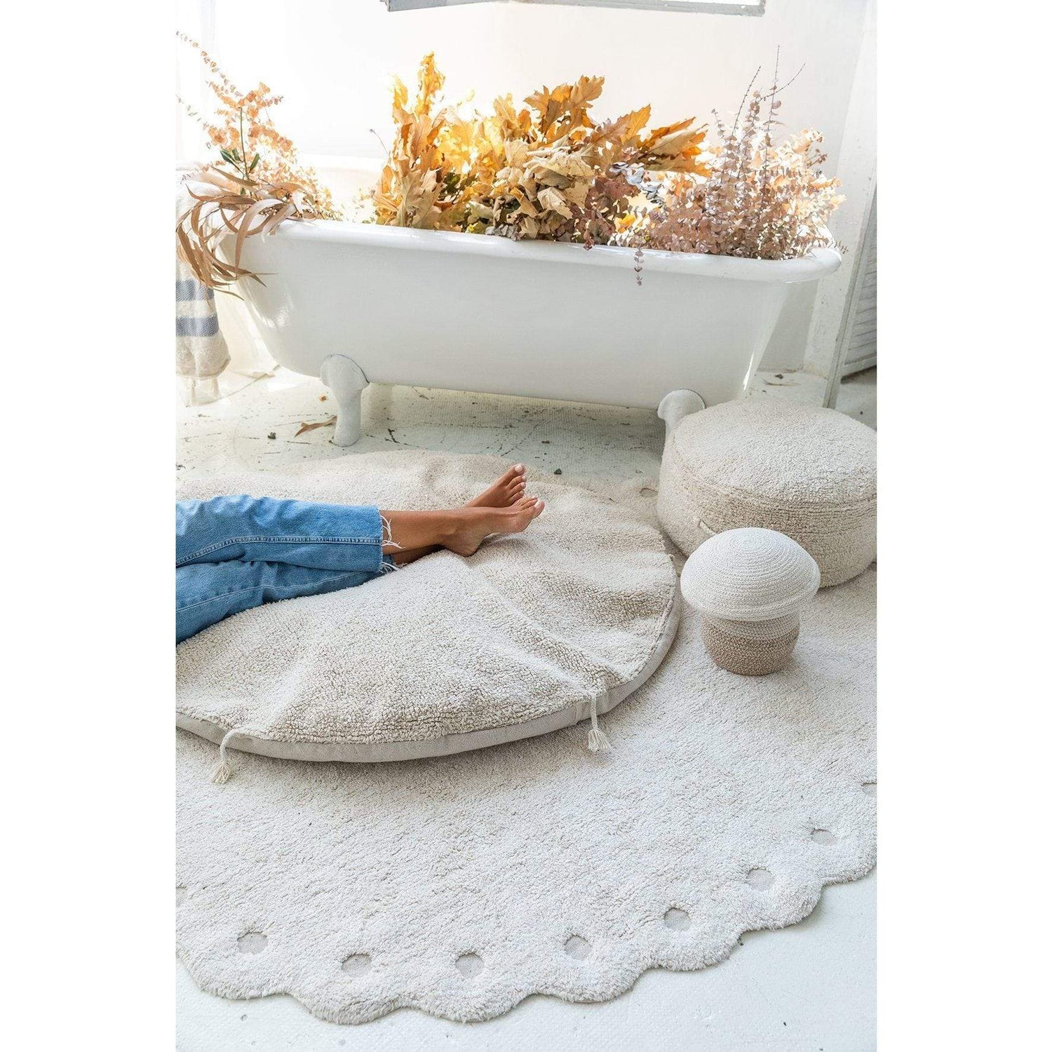 Rugs by Roo | Lorena Canals Picone Ivory Washable Rug-C-PICONE-IVO
