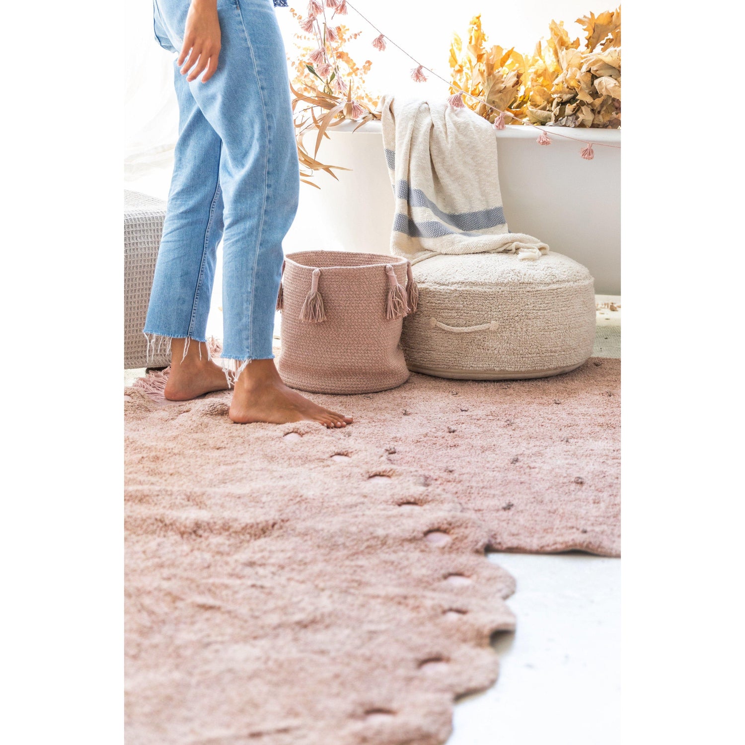 Rugs by Roo | Lorena Canals Picone Vintage Nude Washable Rug-C-PICONE-VNU