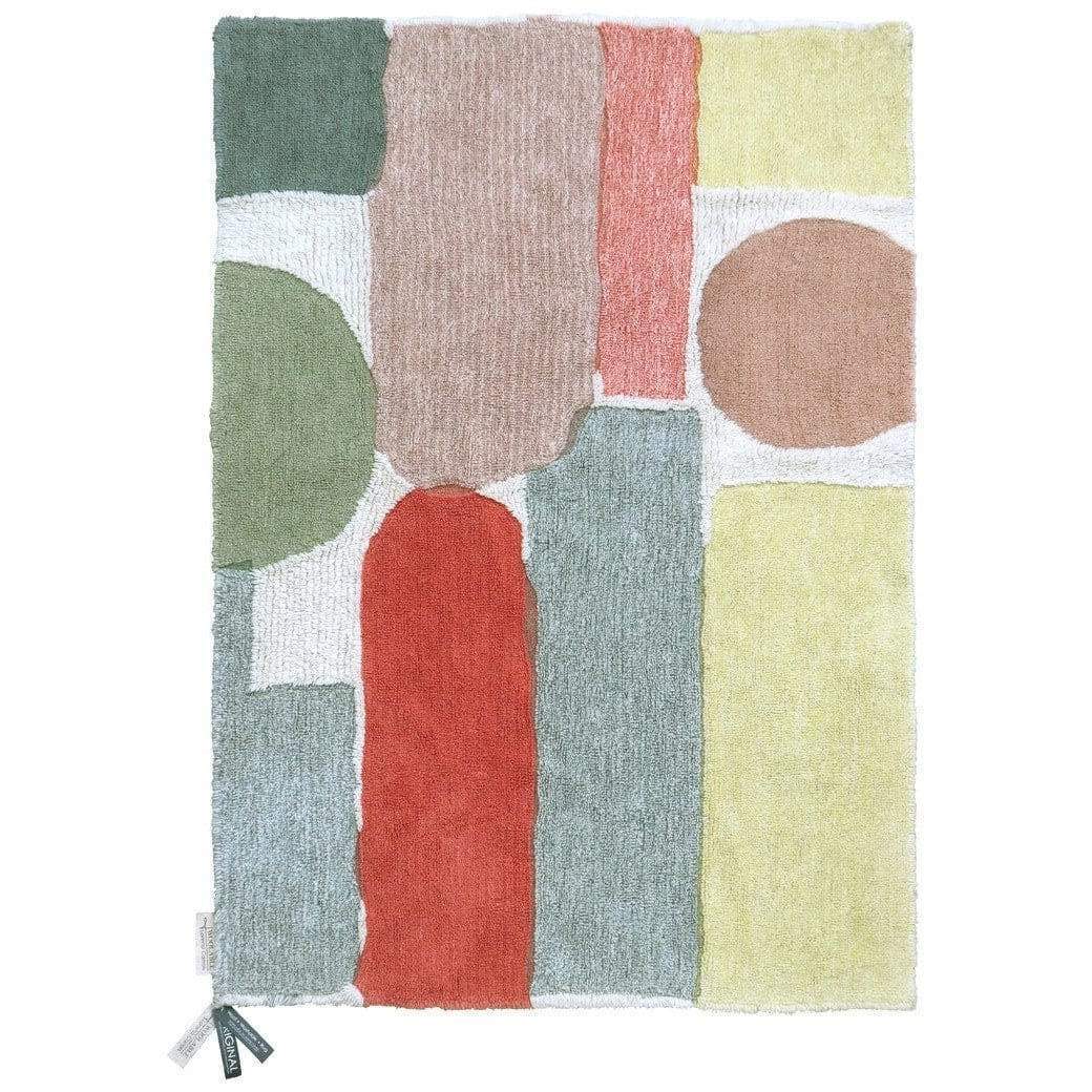 Lorena Canals Abstract Wool Washable Area Rug