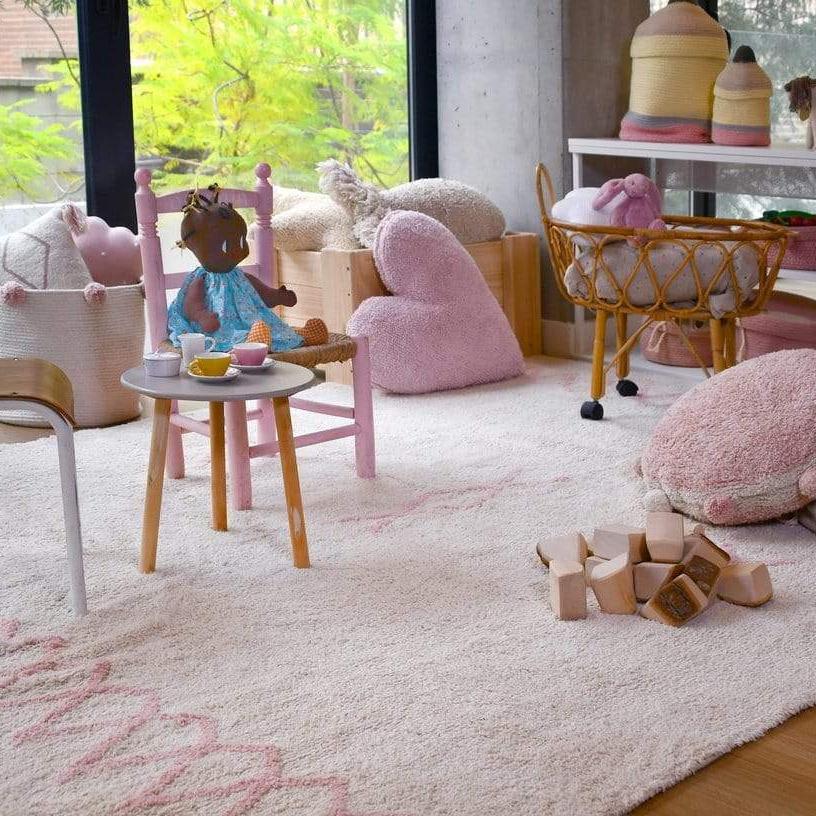 Rugs by Roo | Lorena Canals Atlas Vintage Nude Machine Washable Area Rug-